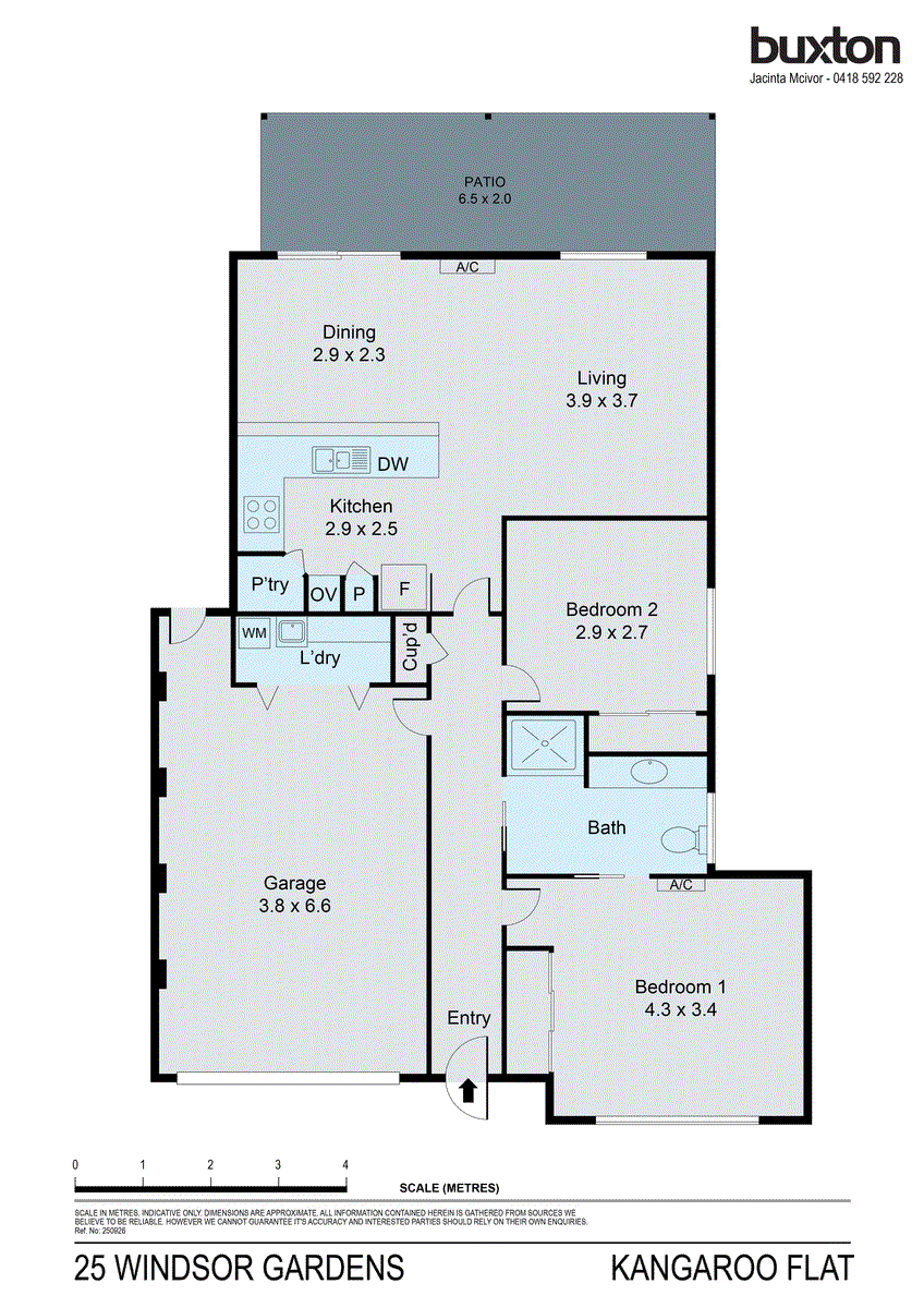 25 Windsor Gardens, Kangaroo Flat VIC 3555 - Floorplan