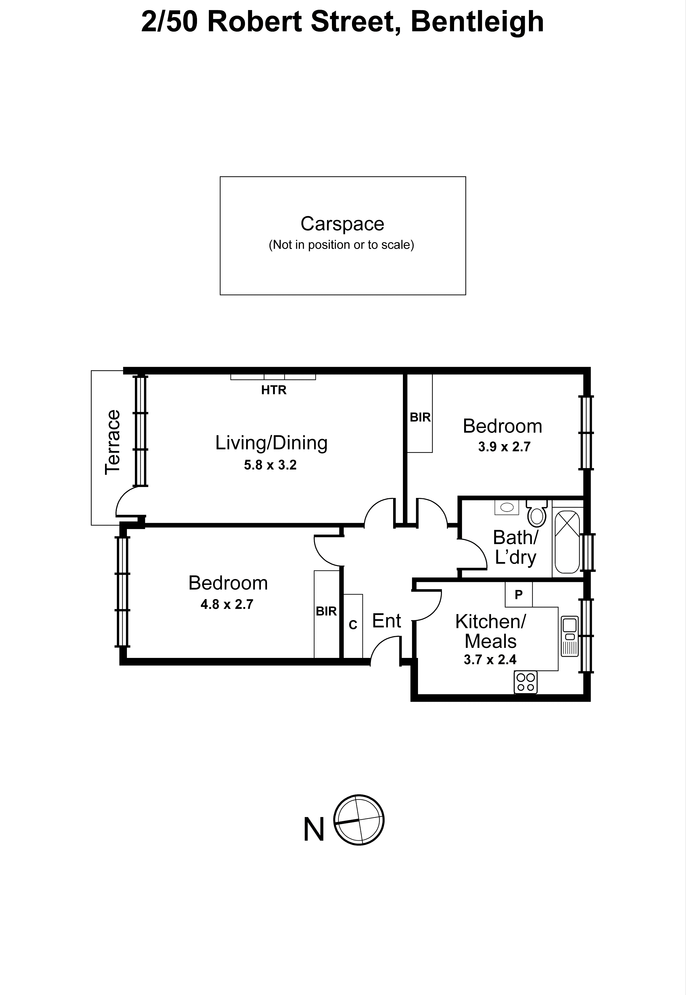 2/50 Robert Street, Bentleigh VIC 3204 - Floorplan