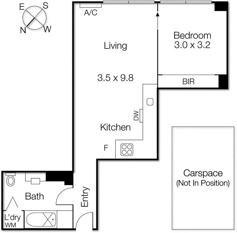 2507/63 Whiteman Street, Southbank VIC 3006 - Floorplan
