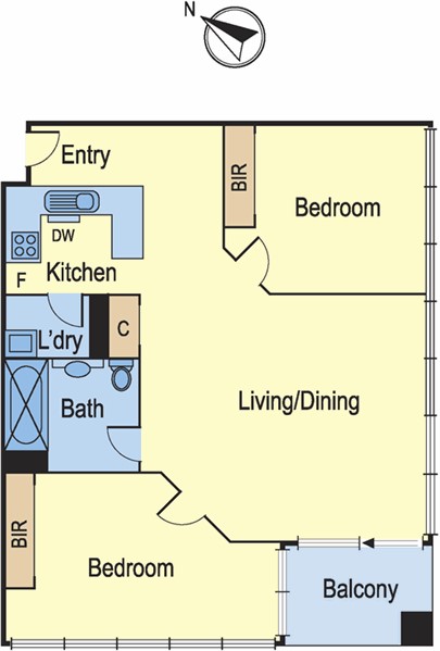 2509/250 Elizabeth  Street, MELBOURNE VIC 3000 - Floorplan