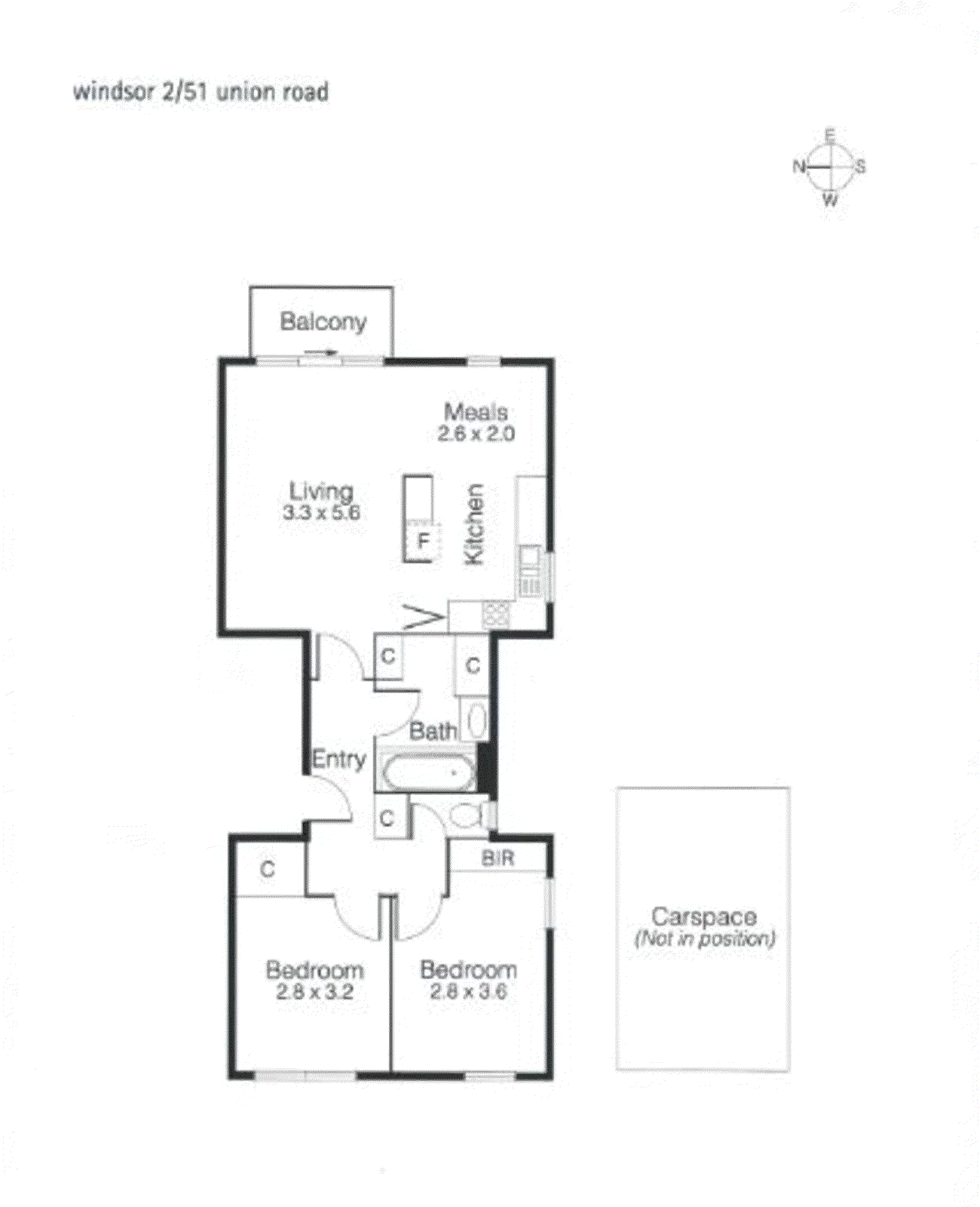 2/51 Union Street, Windsor VIC 3181 - Floorplan