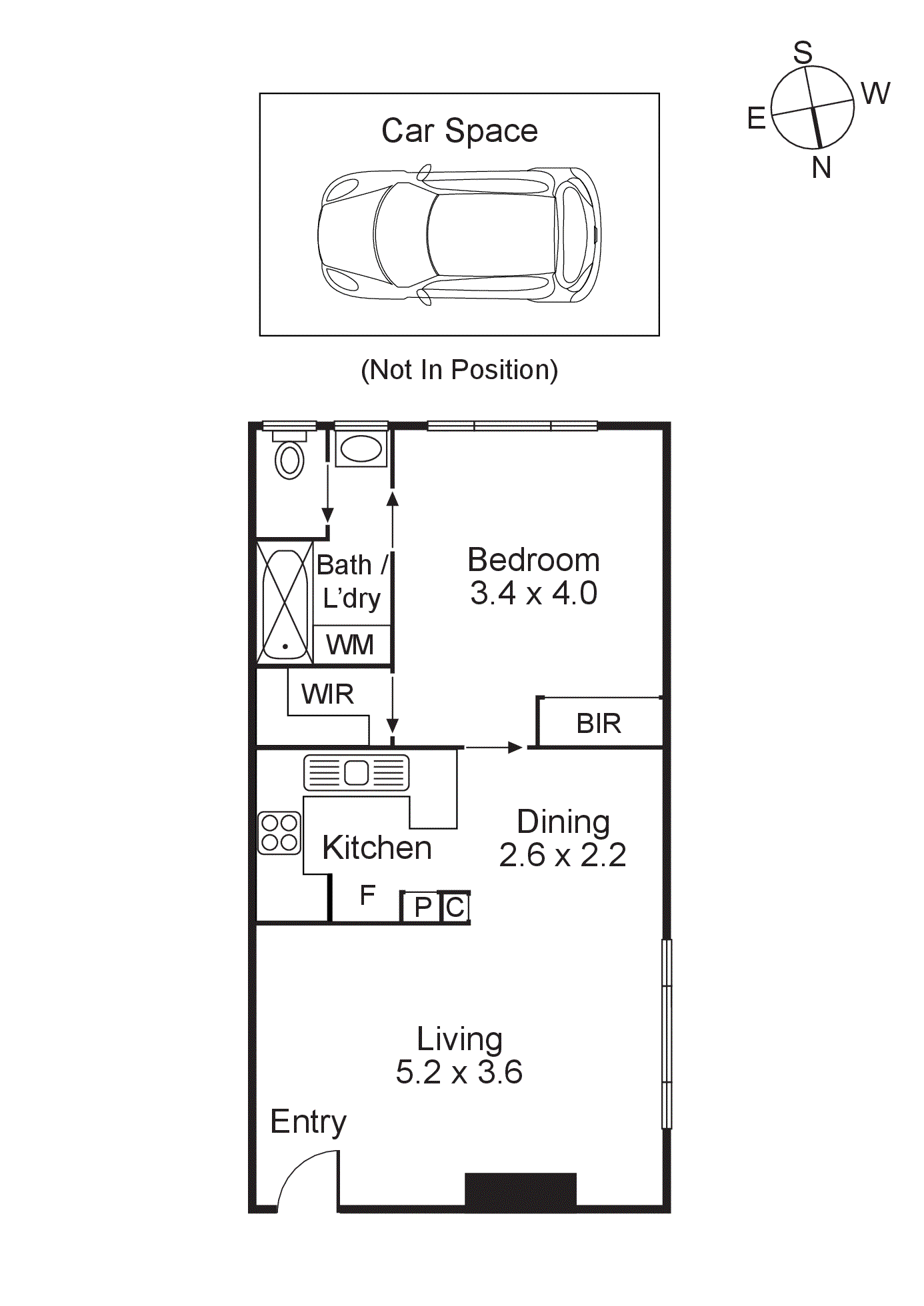 25/123 Millswyn Street, South Yarra VIC 3141 - Floorplan