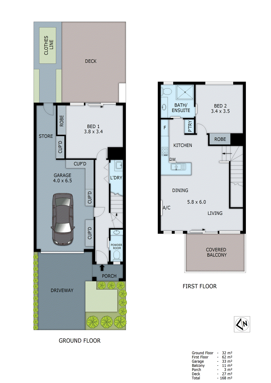 2/523-525 Station Street, Carrum VIC 3197 - Floorplan