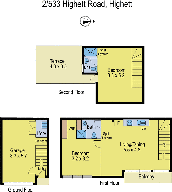 2/533 Highett Road, Highett VIC 3190 - Floorplan