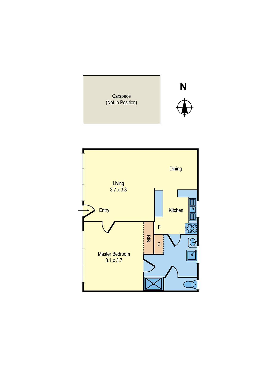 25/5-7 Brindisi Street, Mentone VIC 3194 - Floorplan