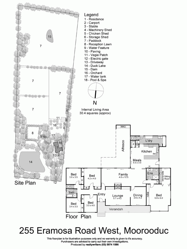 255 Eramosa Road West, MOOROODUC VIC 3933 - Floorplan