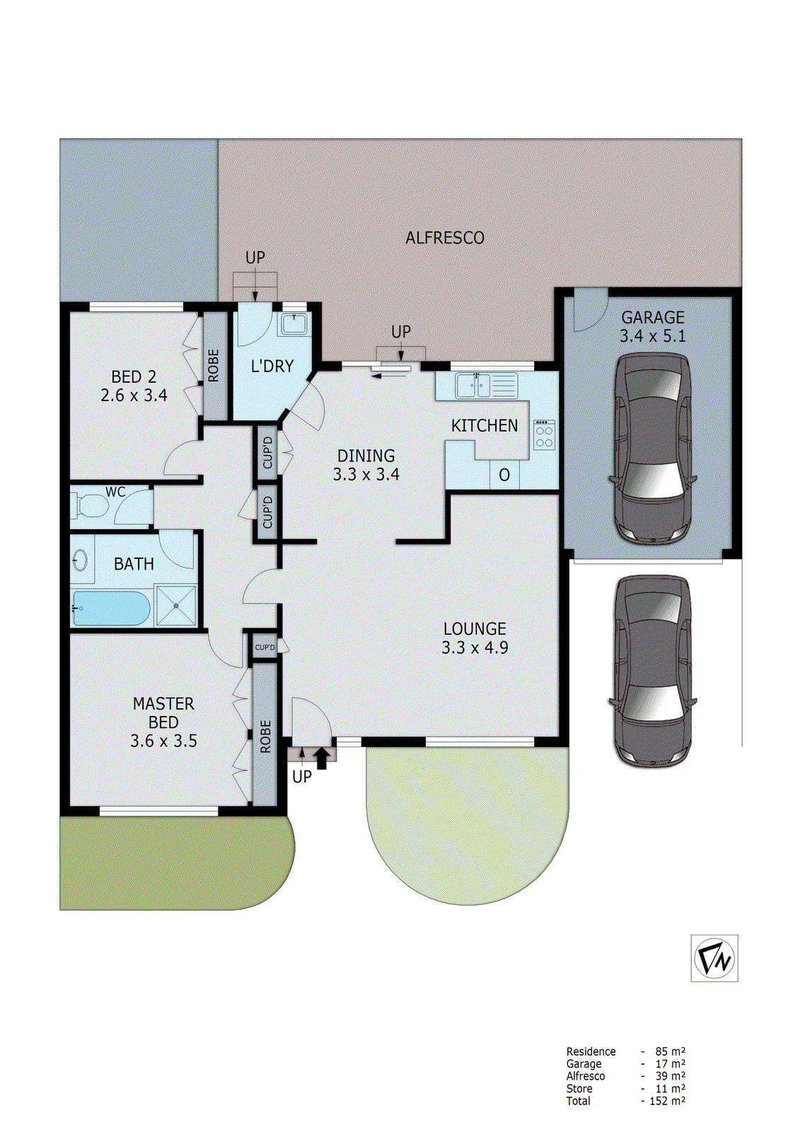 2/557 Lower Dandenong Road, Dingley Village VIC 3172 - Floorplan