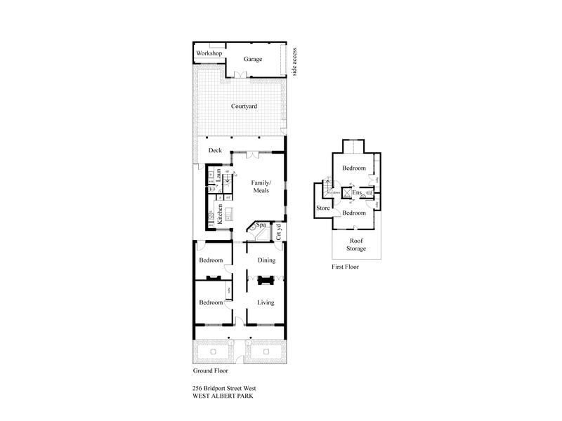 256 Bridport Street West, ALBERT PARK VIC 3206 - Floorplan