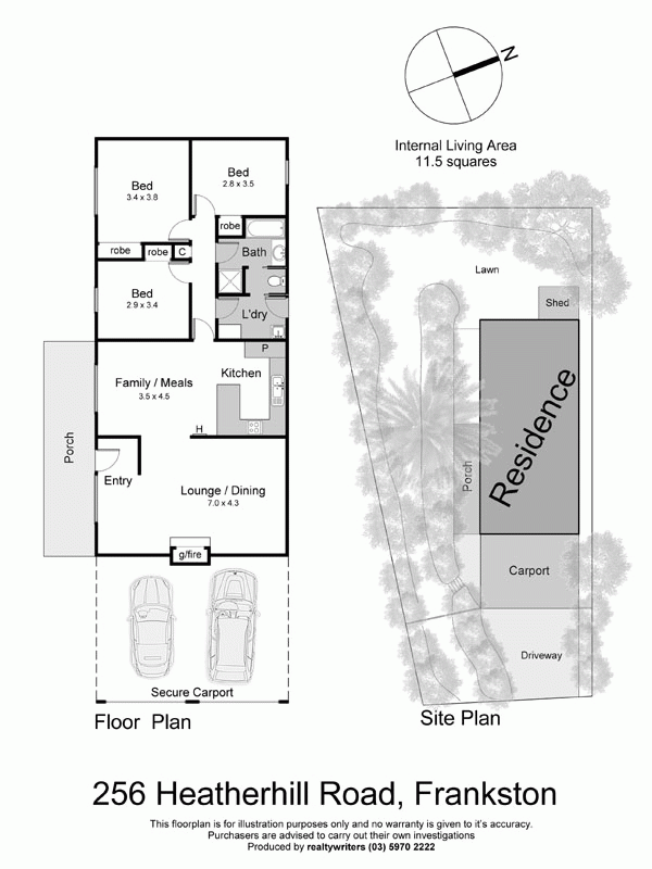 256 Heatherhill Road, FRANKSTON VIC 3199 - Floorplan