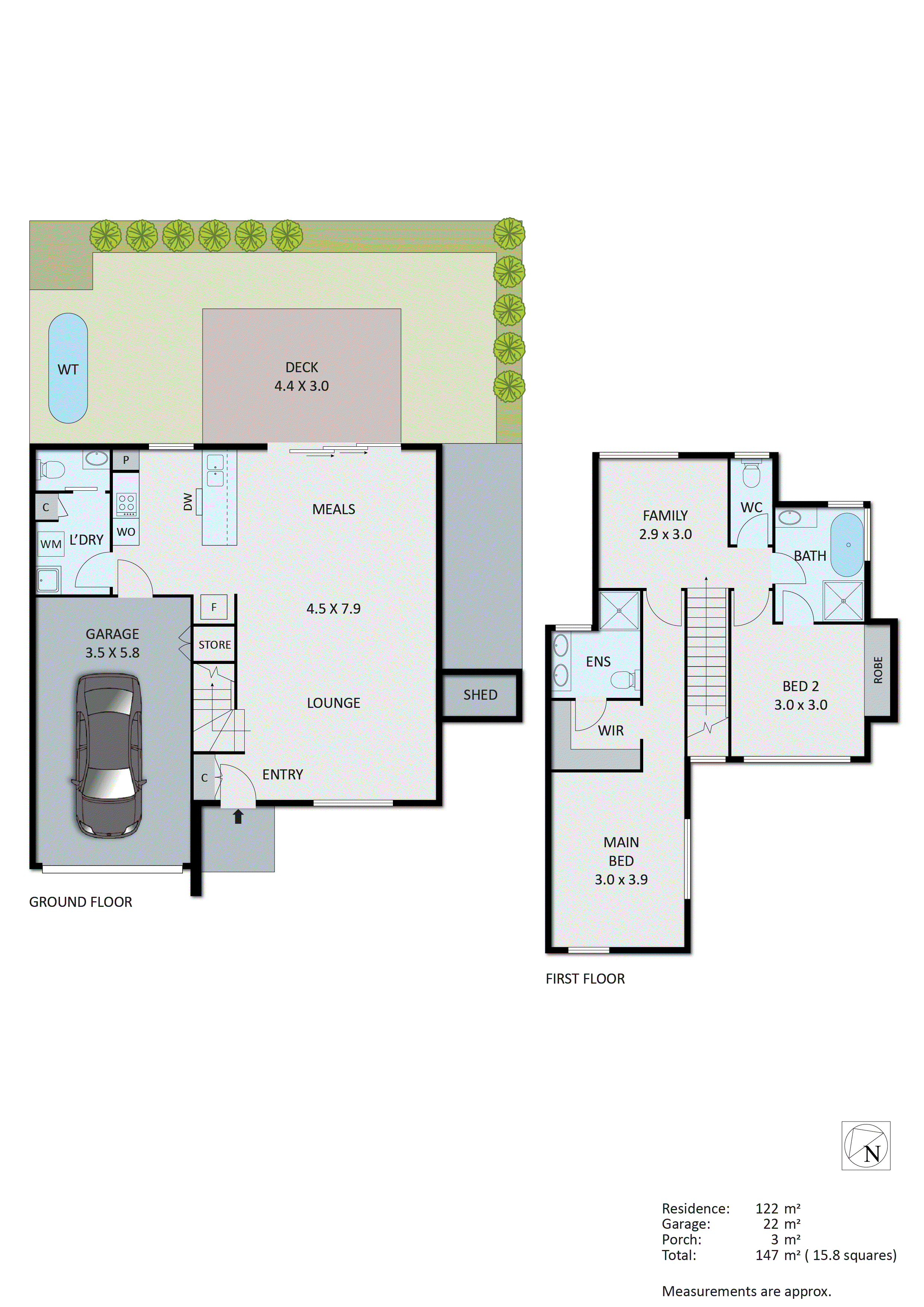 2/57-59 Tootal Road, Dingley Village VIC 3172 - Floorplan
