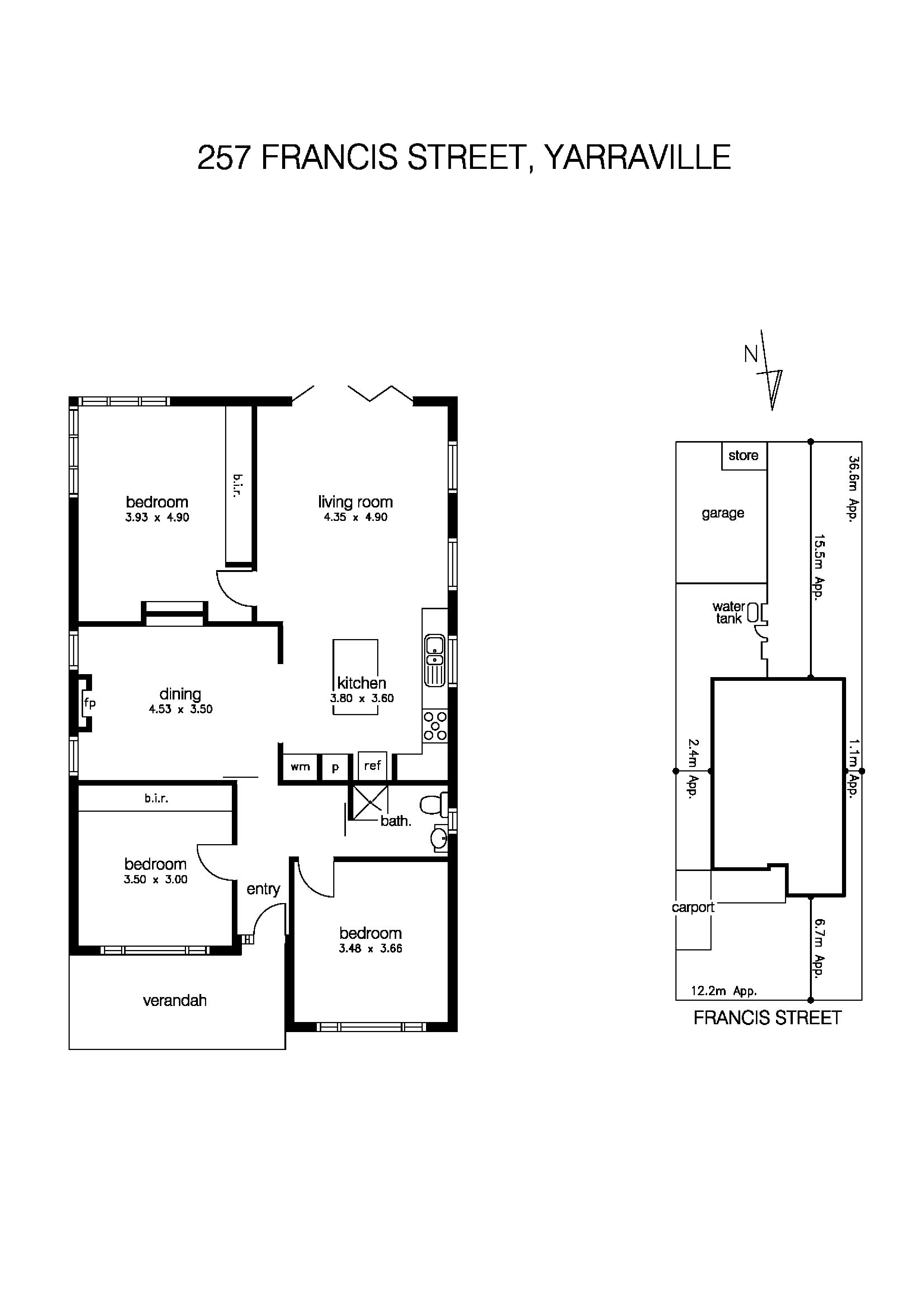 257 Francis Street, YARRAVILLE VIC 3013 - Floorplan