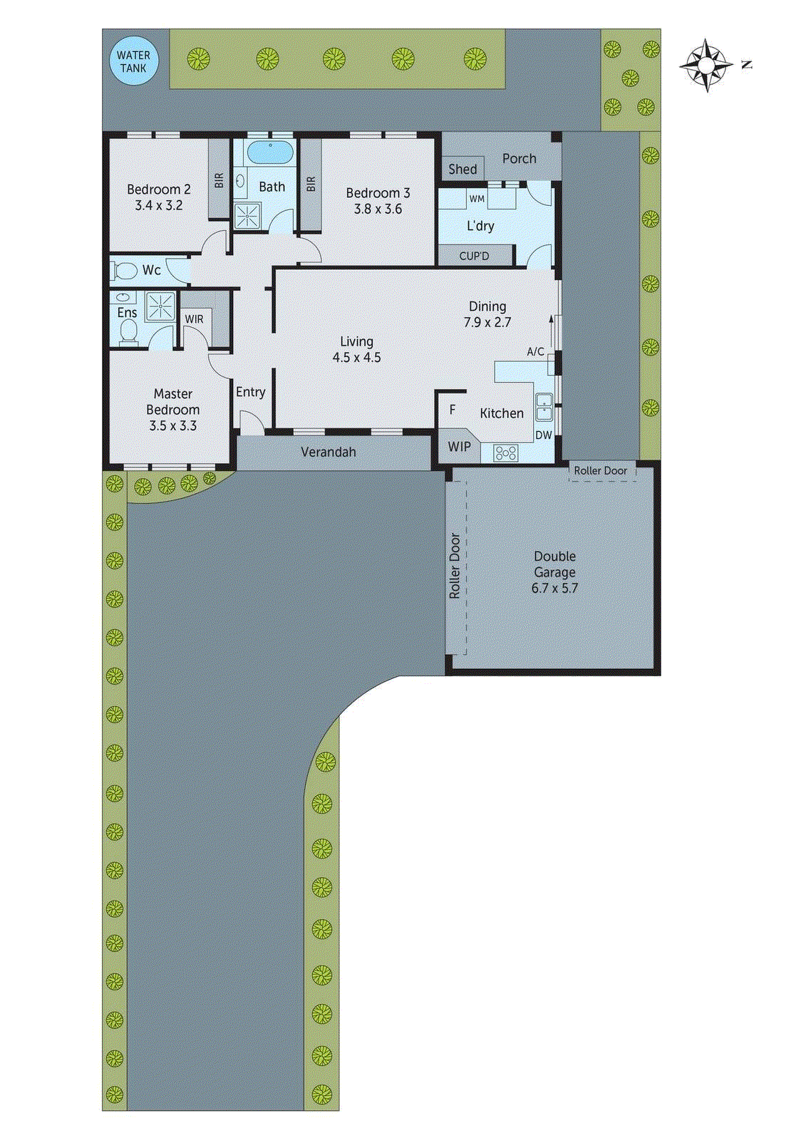 2/57 Giddings Street, North Geelong VIC 3215 - Floorplan