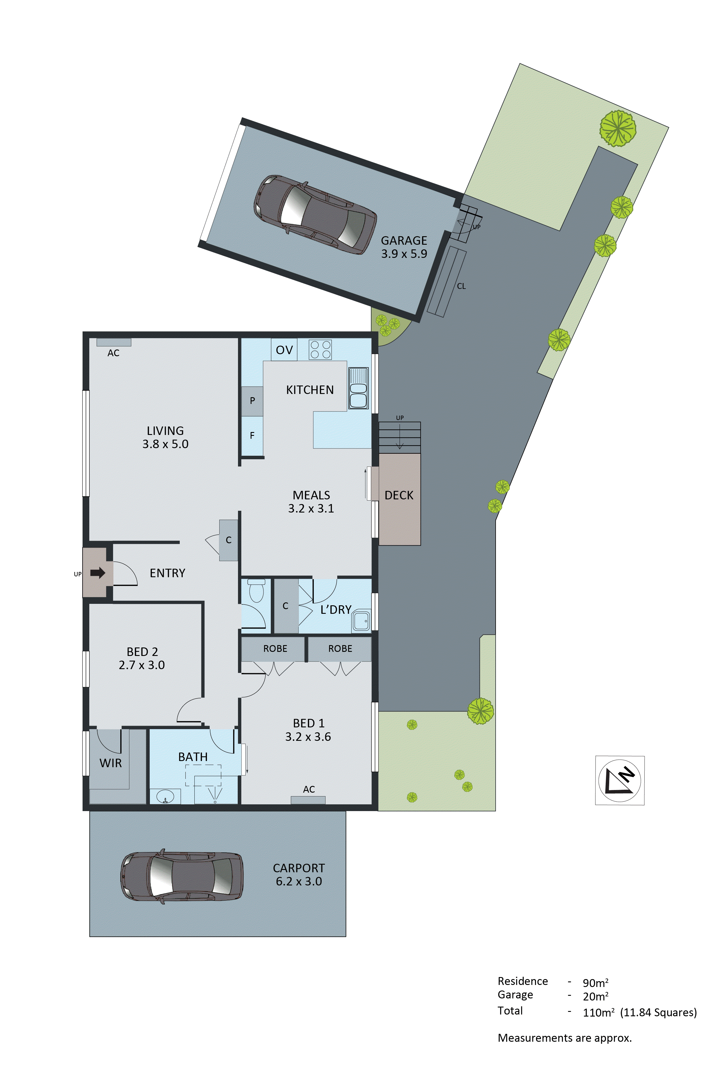 2/575-577 Lower Dandenong Road, Dingley Village VIC 3172 - Floorplan
