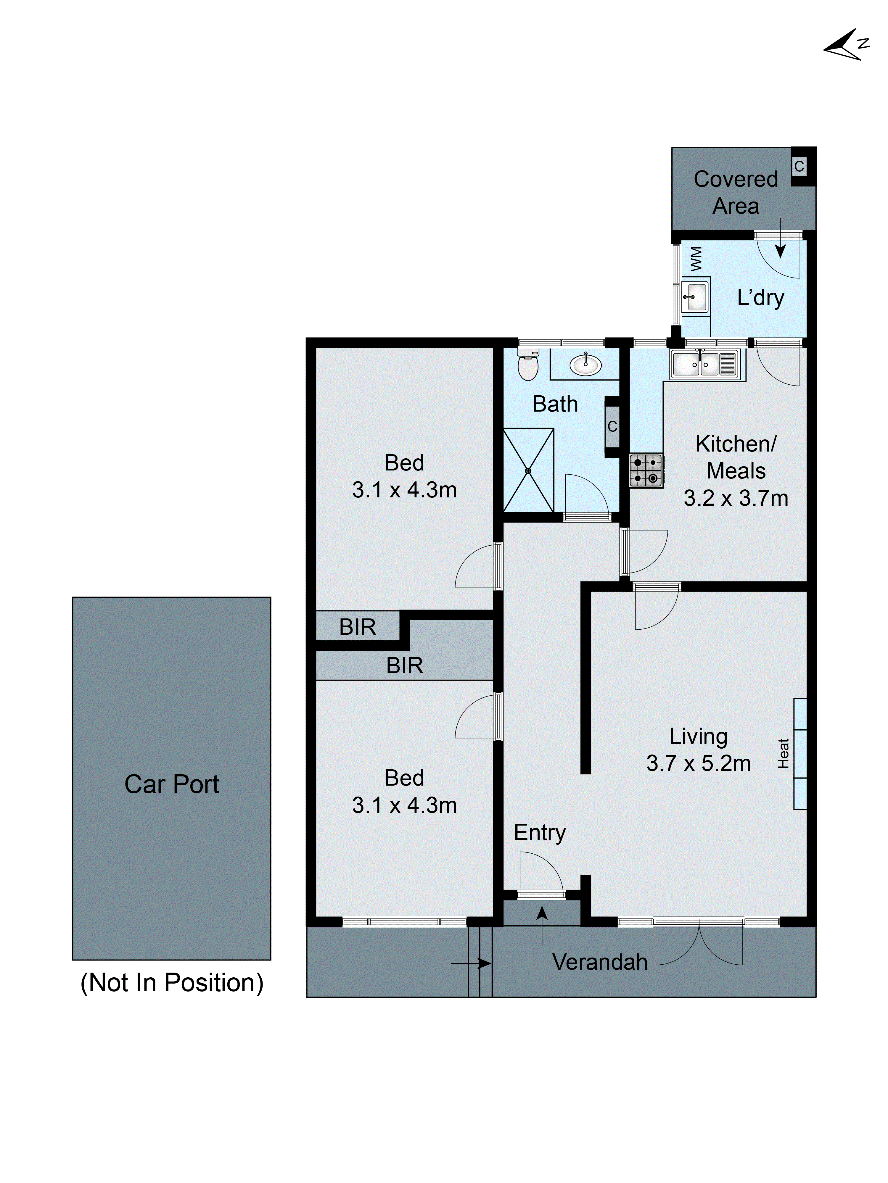 2/596 Neerim Road, Hughesdale VIC 3166 - Floorplan