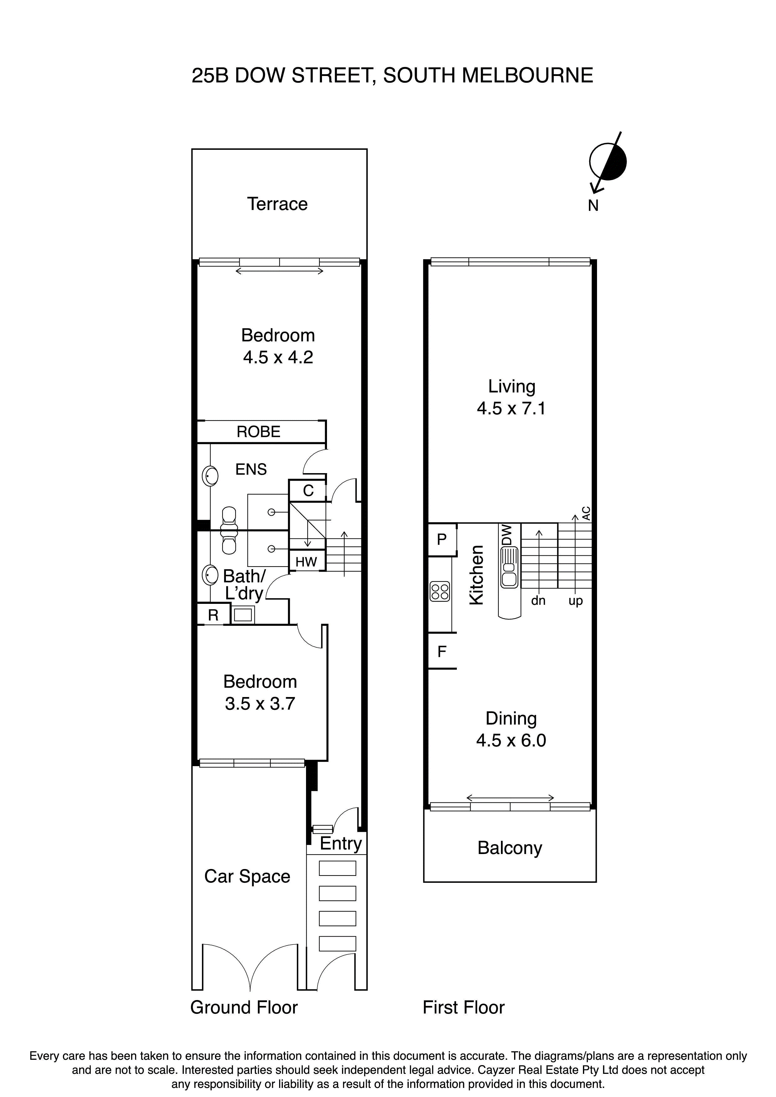 25B Dow Street, SOUTH MELBOURNE VIC 3205 - Floorplan