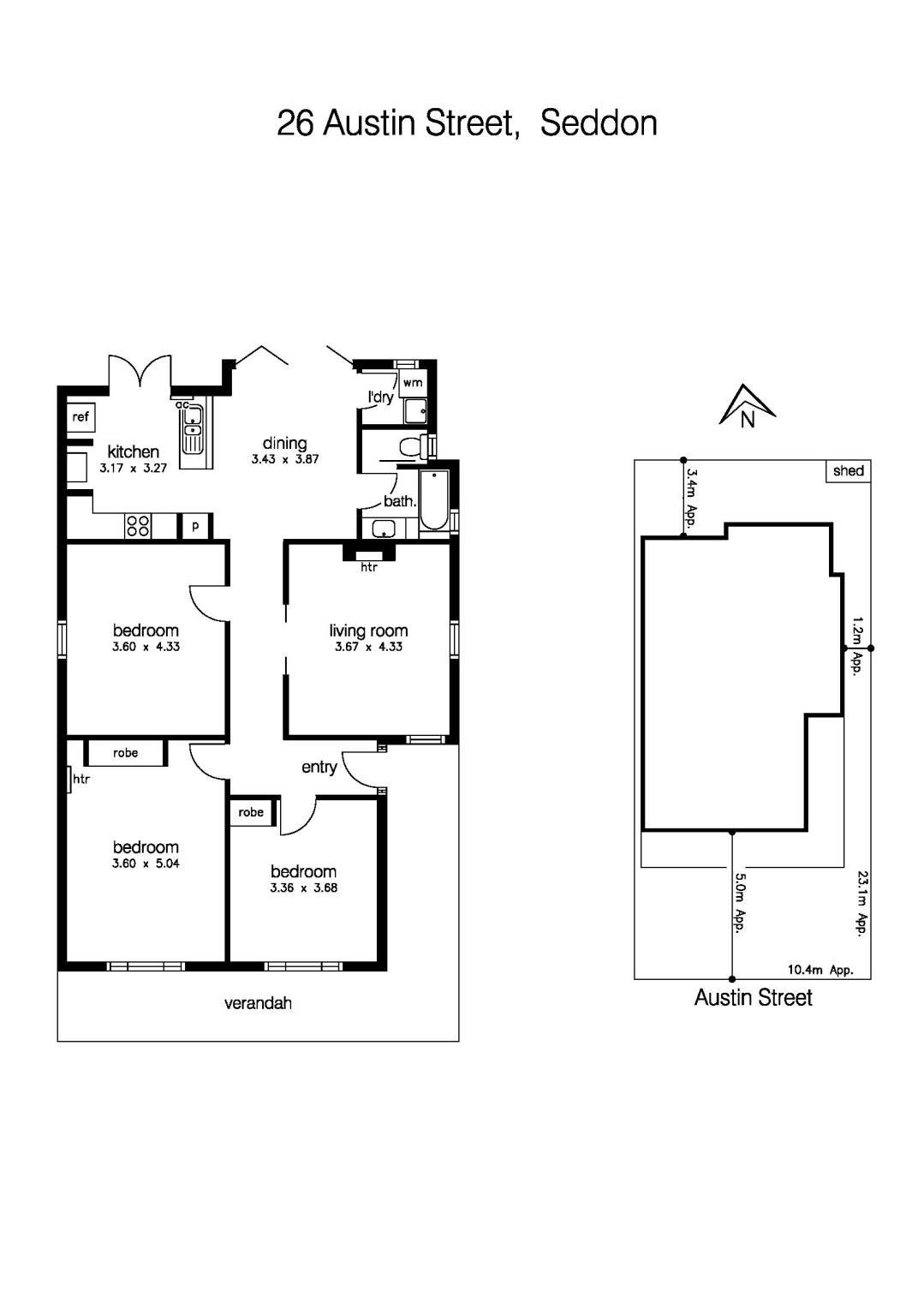 26 Austin Street, SEDDON VIC 3011 - Floorplan