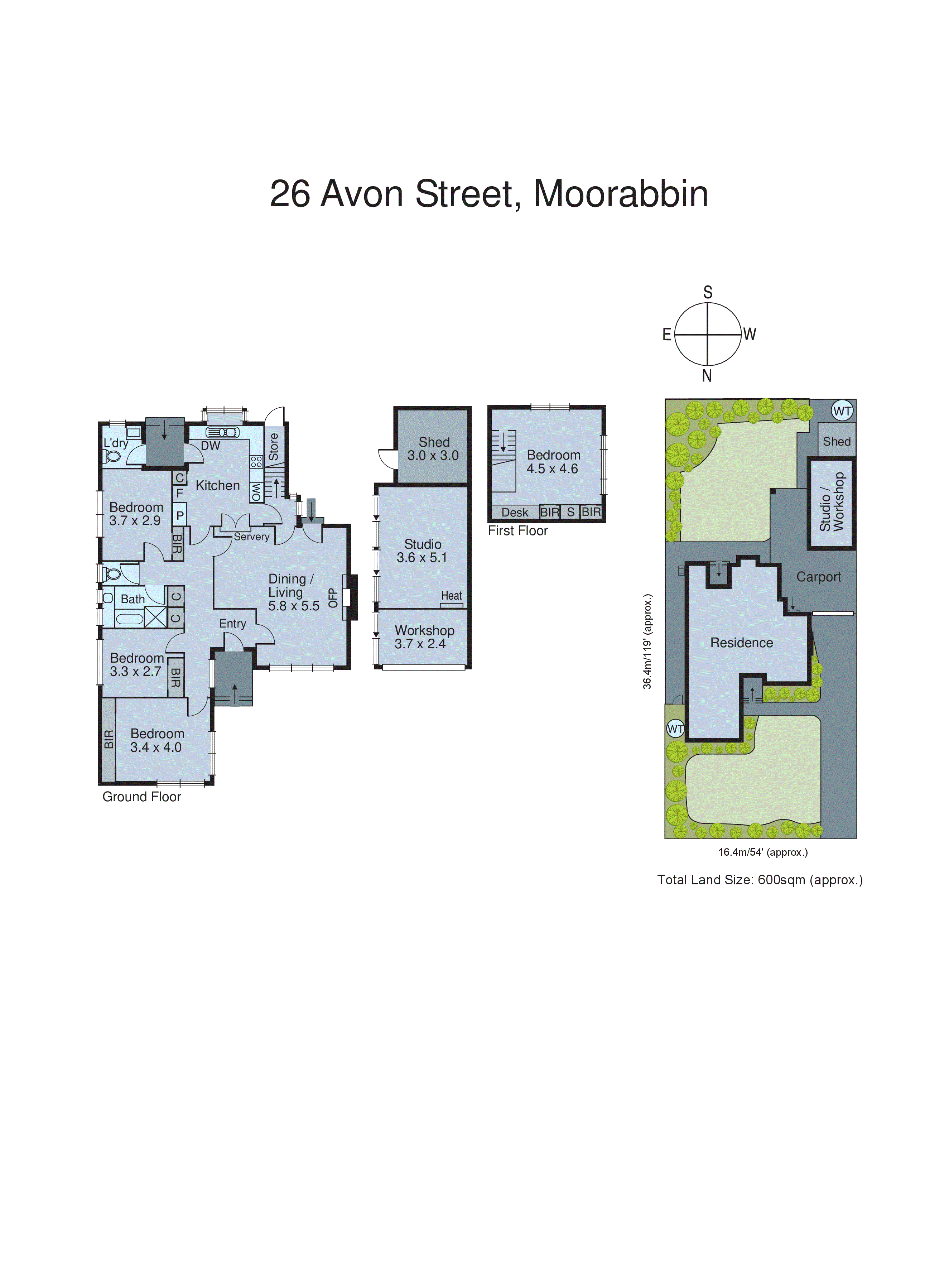 26 Avon Street, Moorabbin VIC 3189 - Floorplan