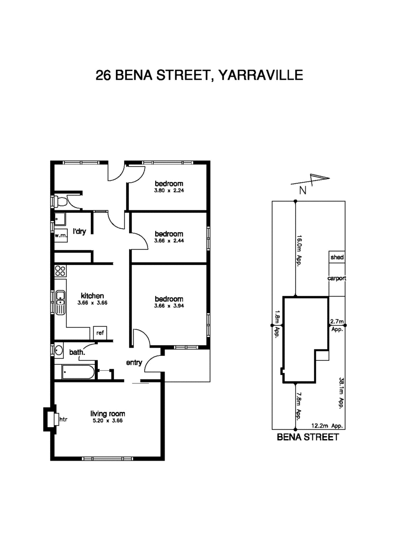 26 Bena Street, YARRAVILLE VIC 3013 - Floorplan