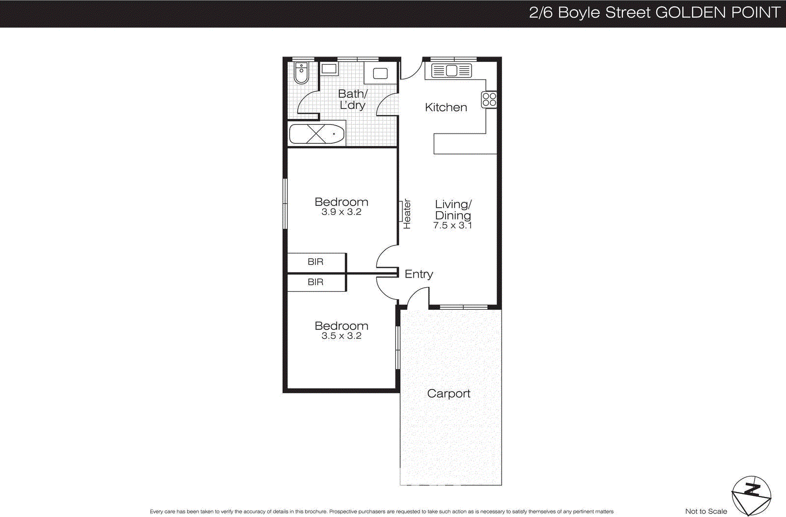 2/6 Boyle Street, Golden Point VIC 3350 - Floorplan