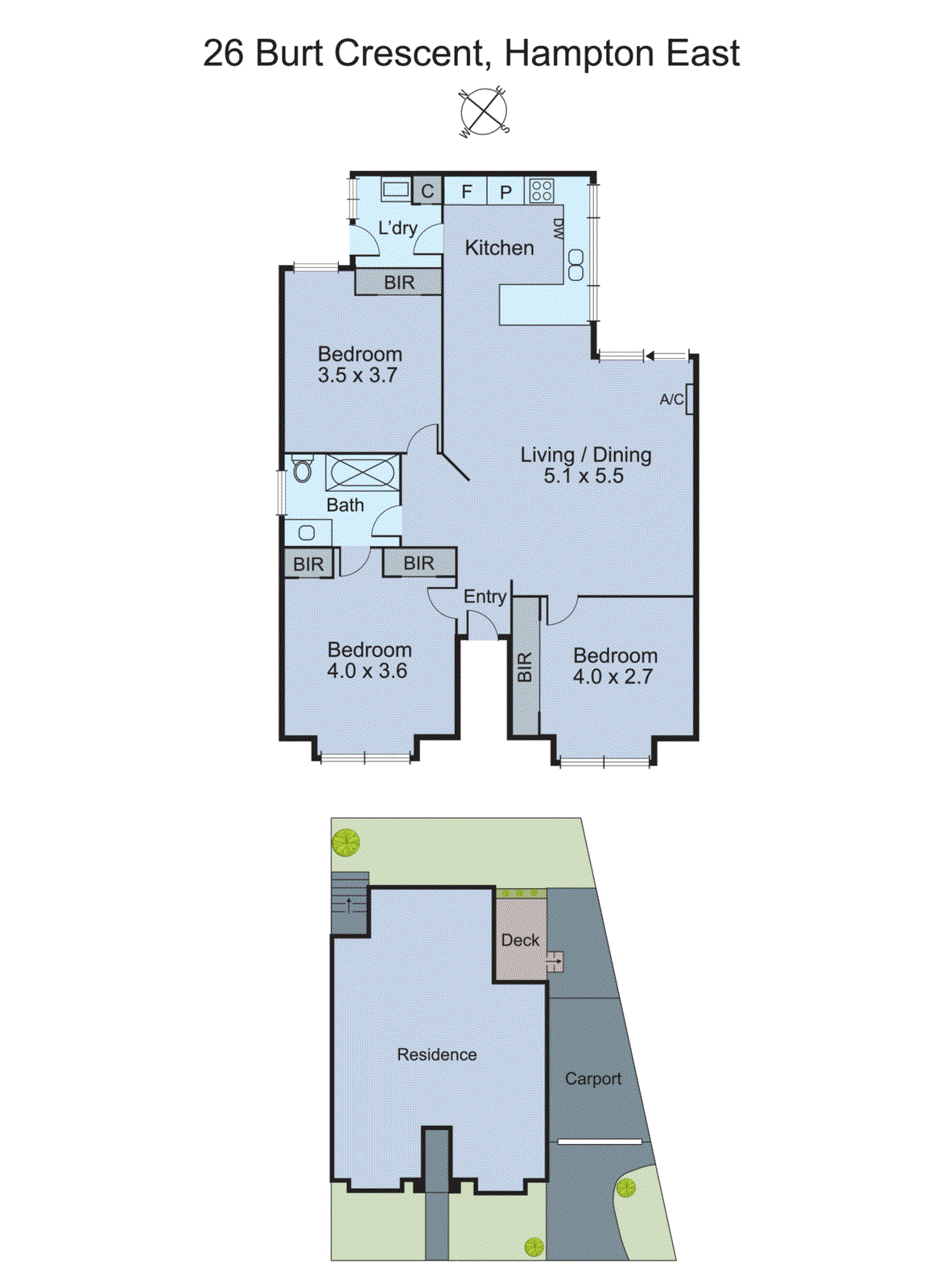 26 Burt Crescent, Hampton East VIC 3188 - Floorplan