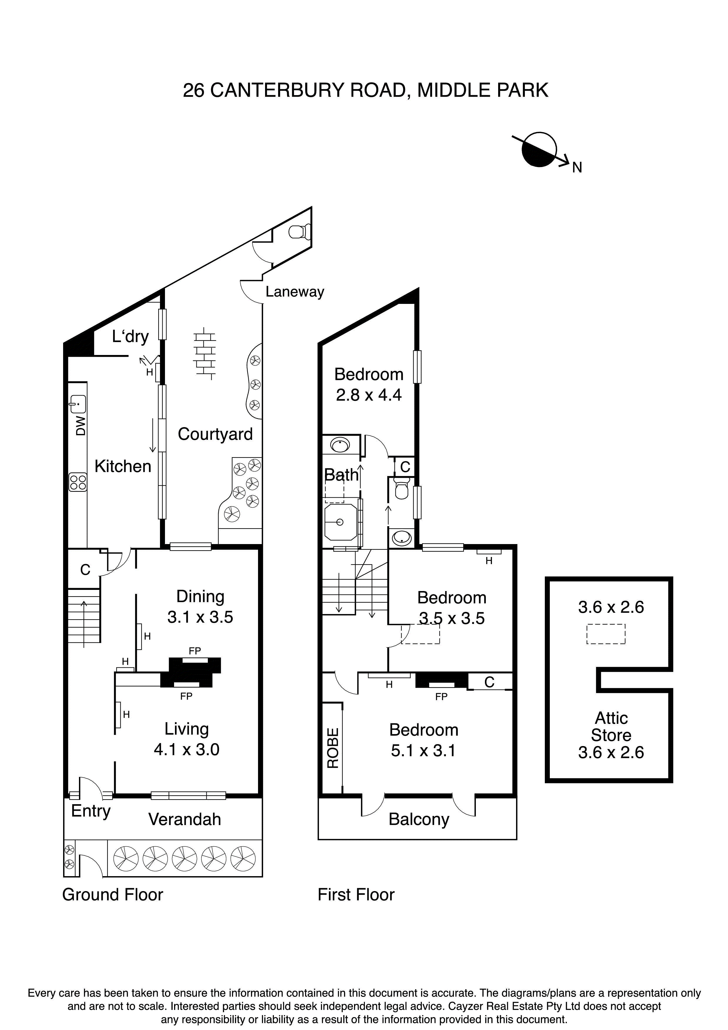 26 Canterbury Road, MIDDLE PARK VIC 3206 - Floorplan