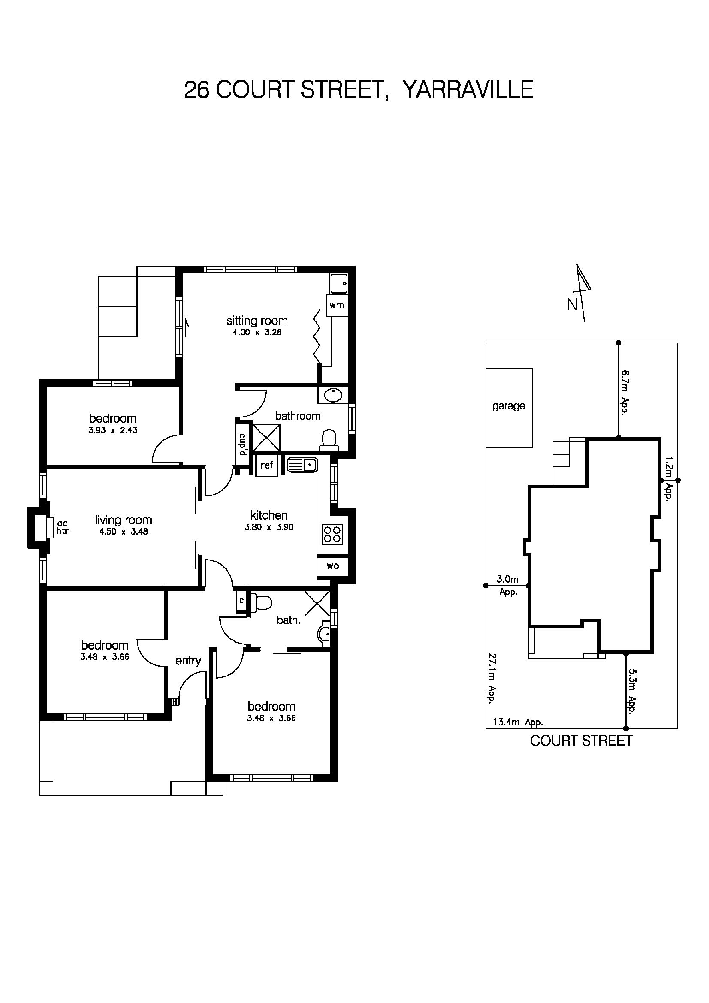 26 Court Street, YARRAVILLE VIC 3013 - Floorplan