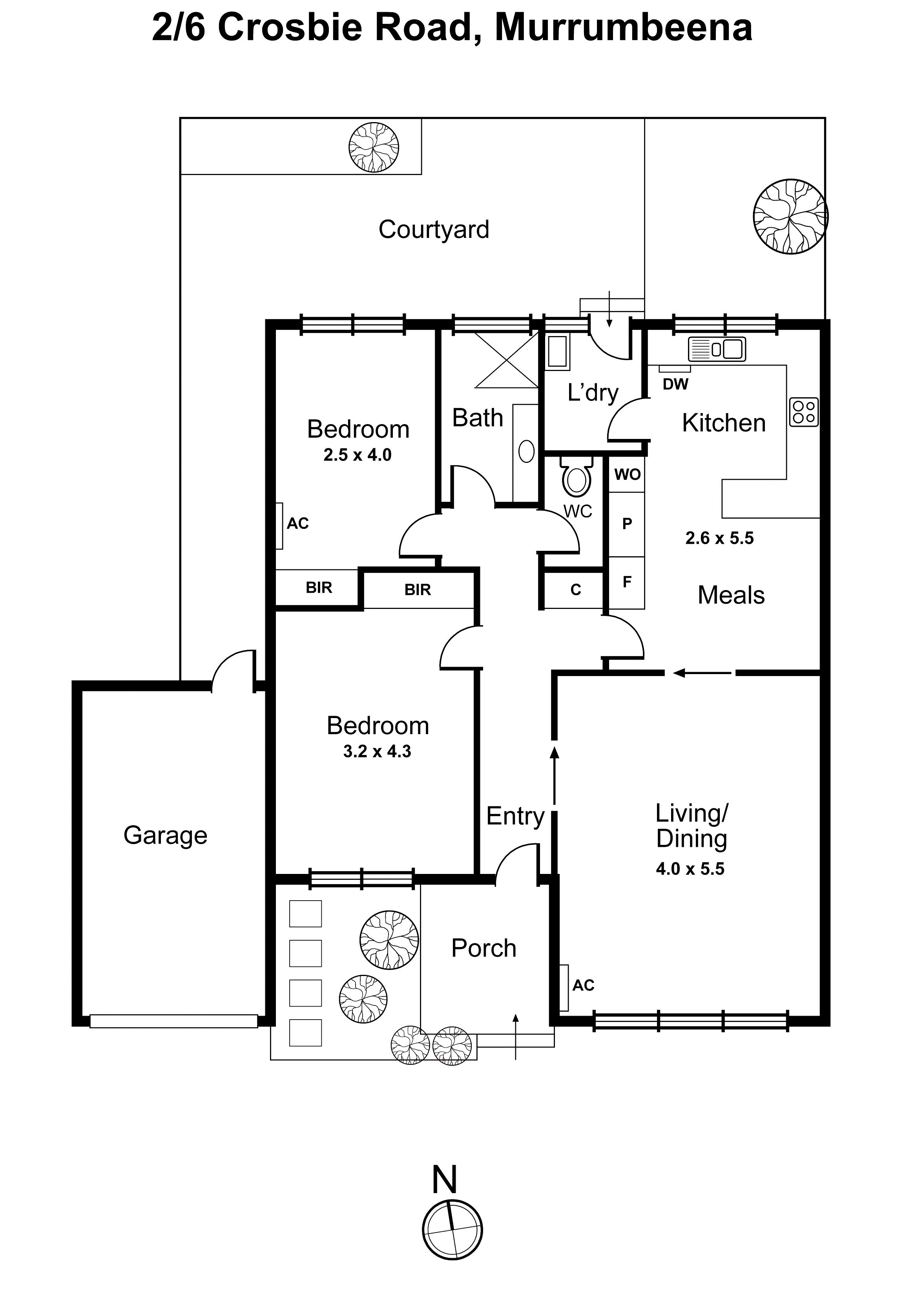 2/6 Crosbie Road, Murrumbeena VIC 3163 - Floorplan