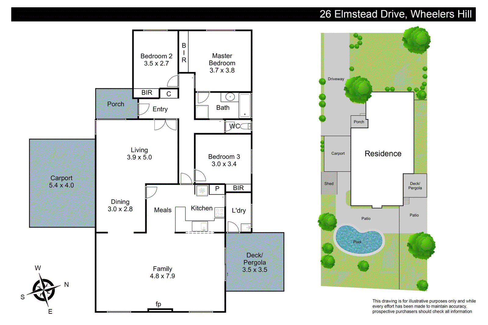 26 Elmstead Drive, Wheelers Hill VIC 3150 - Floorplan