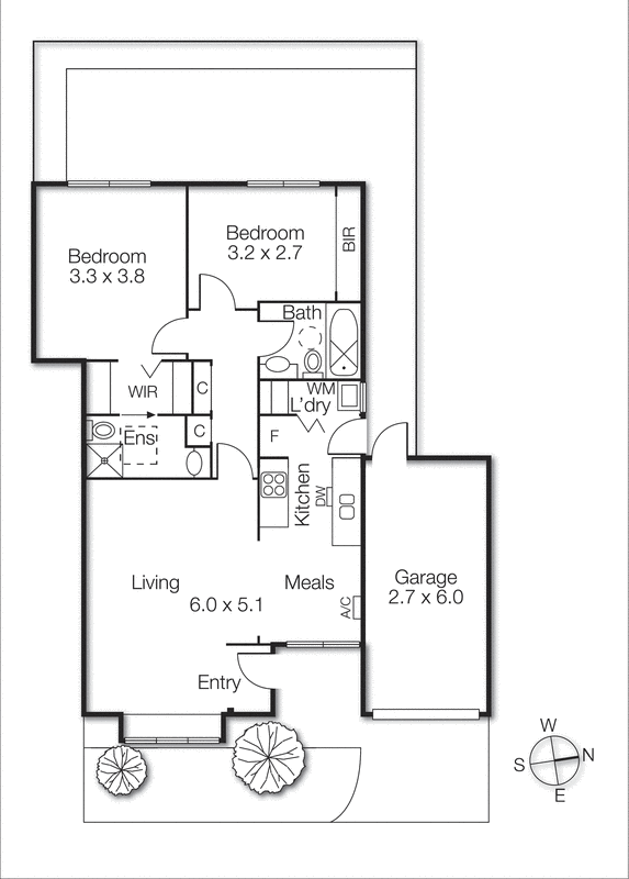 2/6 Keith Street, BEAUMARIS VIC 3193 - Floorplan
