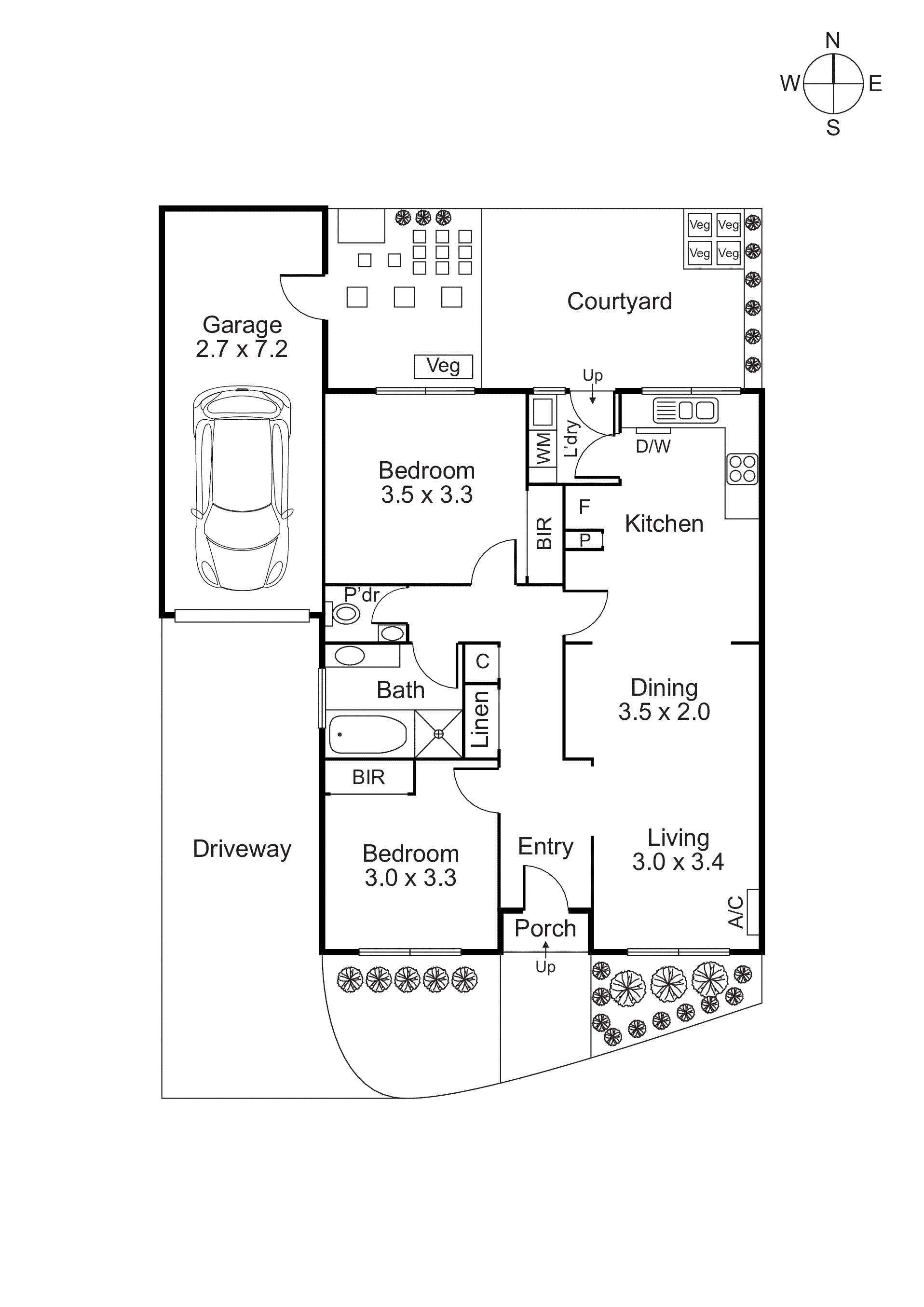 2/6 Wattle Grove, Mckinnon VIC 3204 - Floorplan