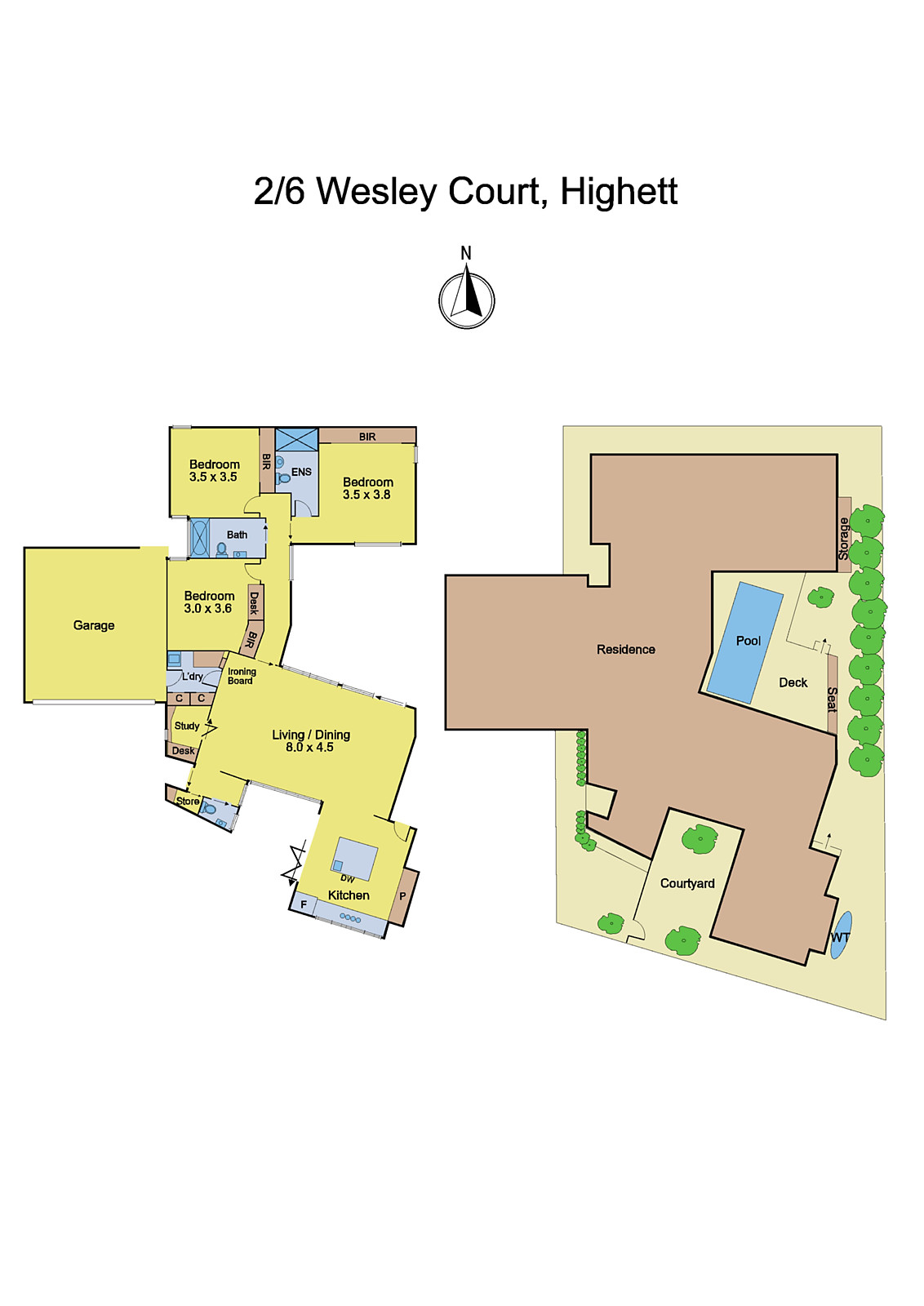 2/6 Wesley Court, Highett VIC 3190 - Floorplan
