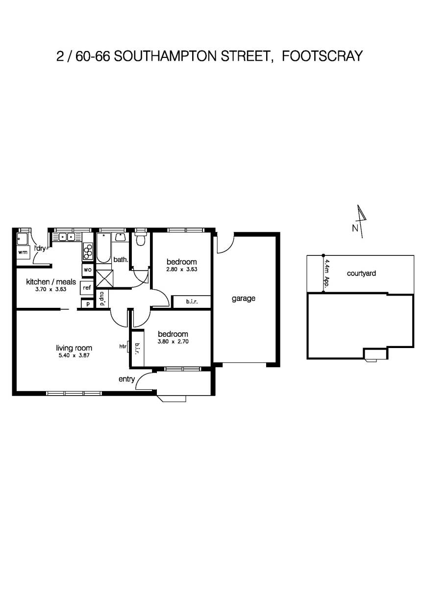 2/60-66 Southampton Street, FOOTSCRAY VIC 3011 - Floorplan