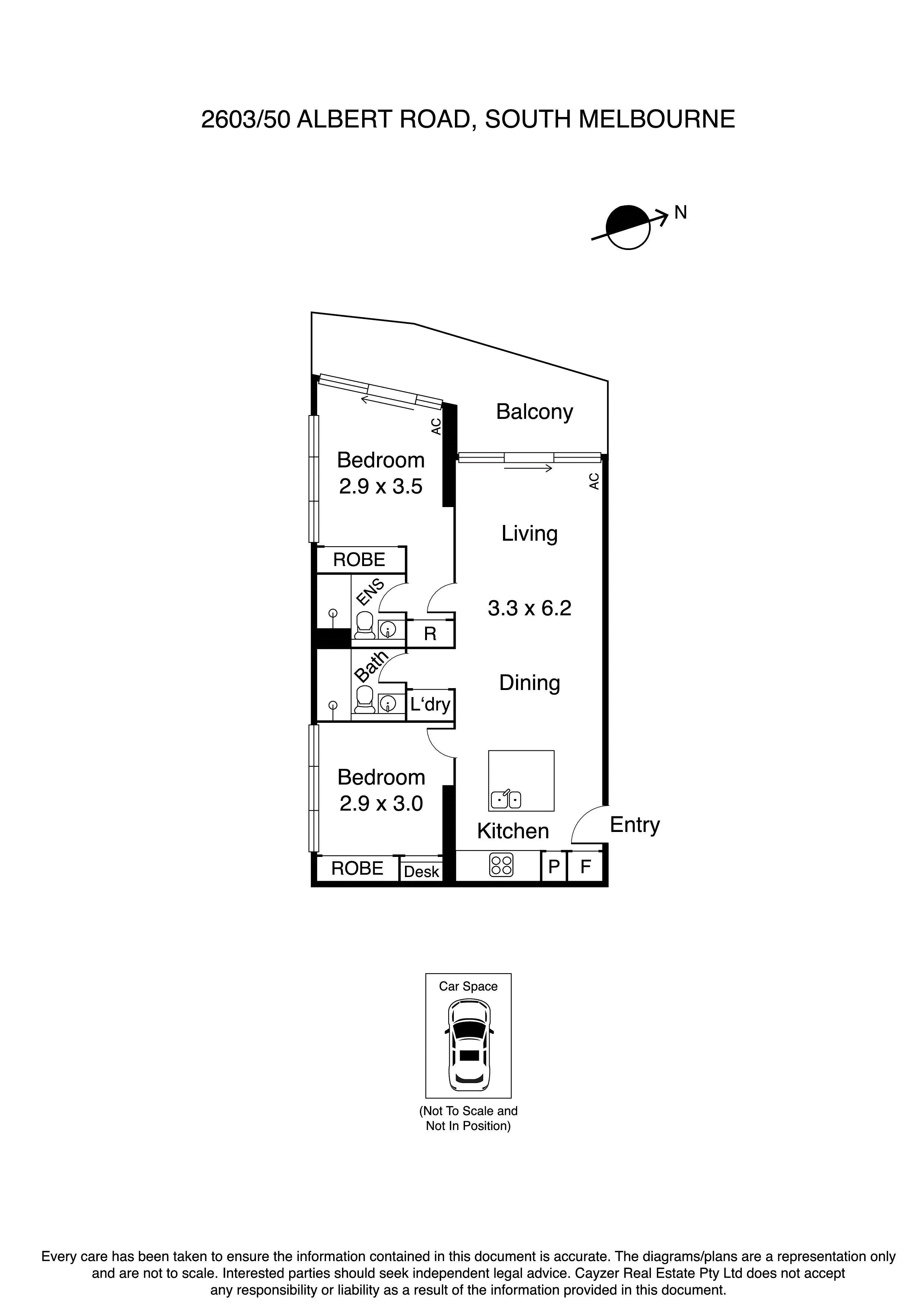 2603/50 Albert Road, SOUTH MELBOURNE VIC 3205 - Floorplan