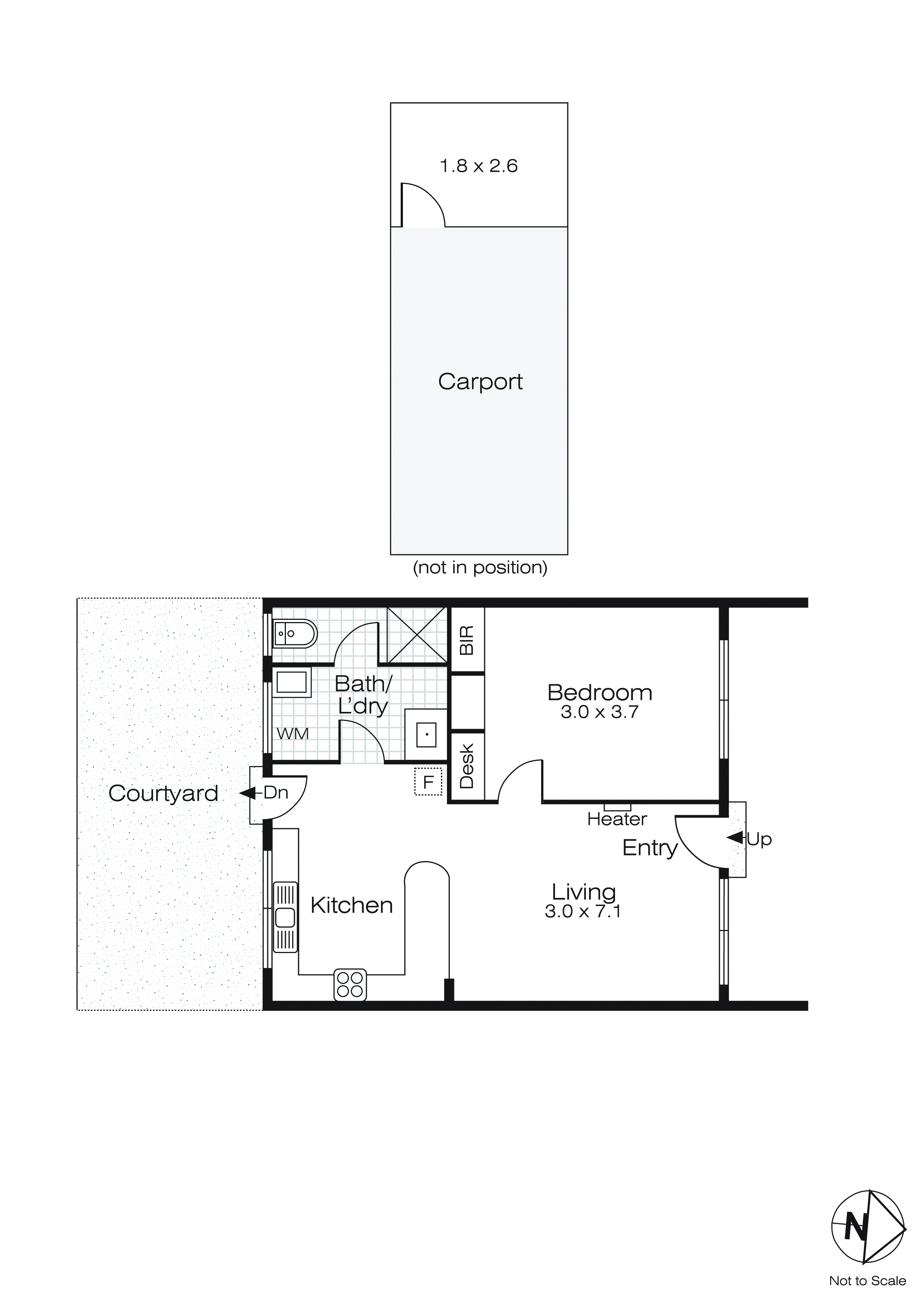 2/607 Creswick Road, Wendouree VIC 3355 - Floorplan