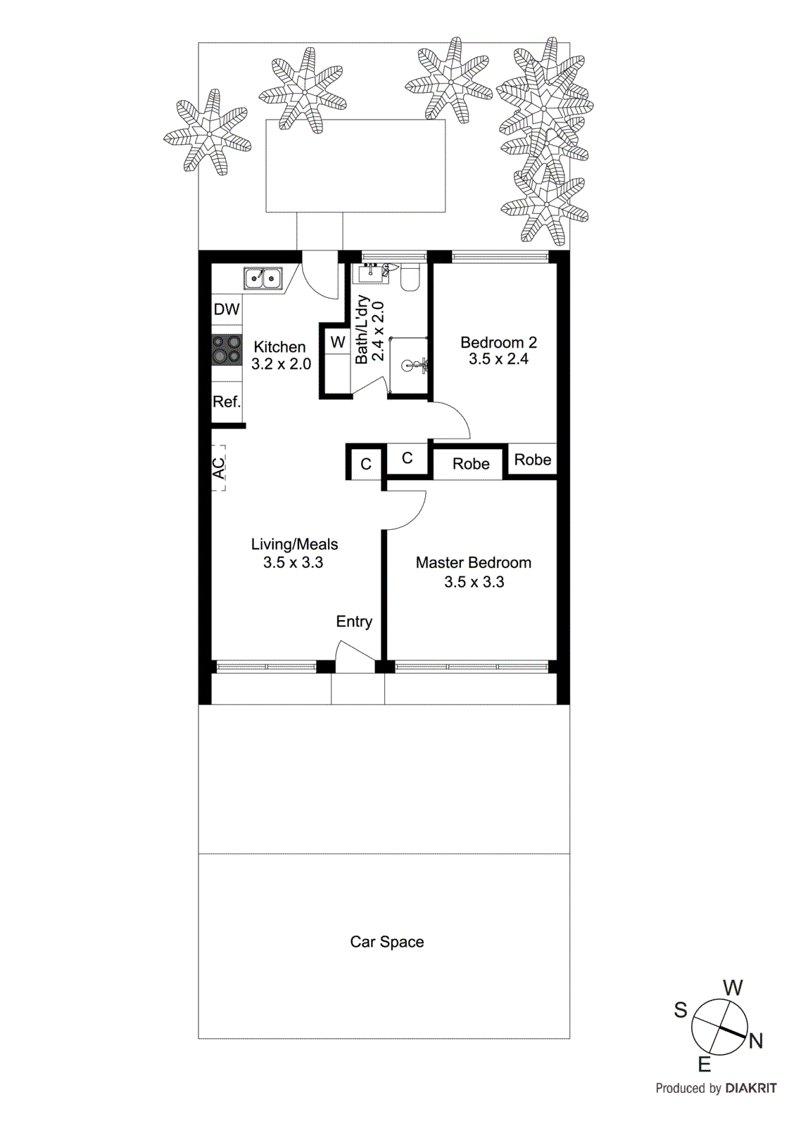 2/61 Catherine Avenue, Chelsea VIC 3196 - Floorplan