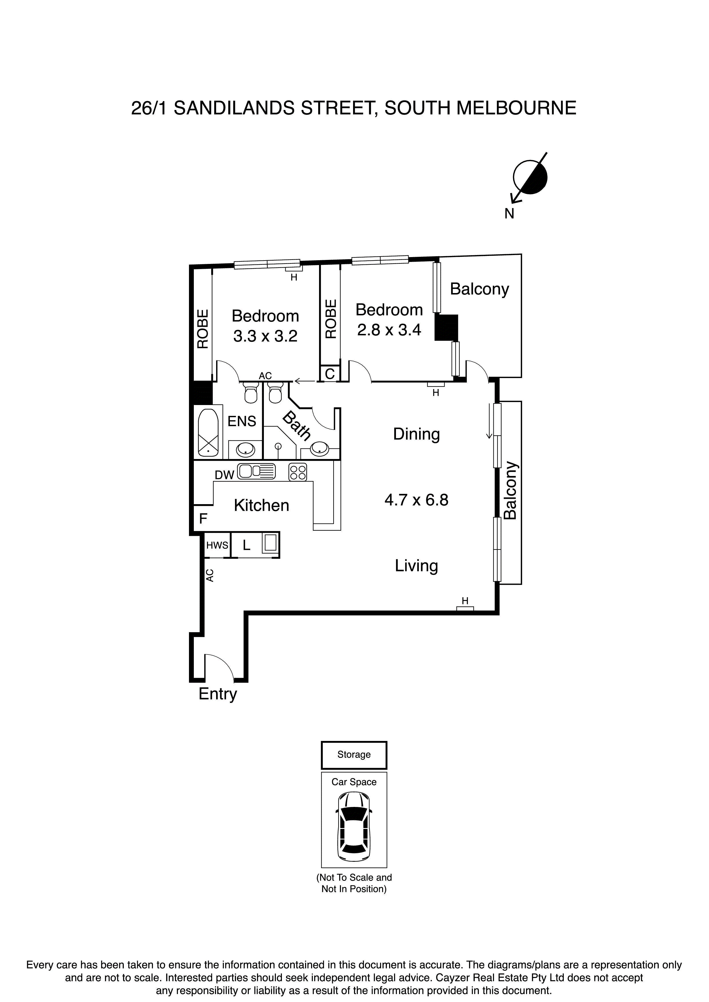 26/1 Sandilands Street, SOUTH MELBOURNE VIC 3205 - Floorplan