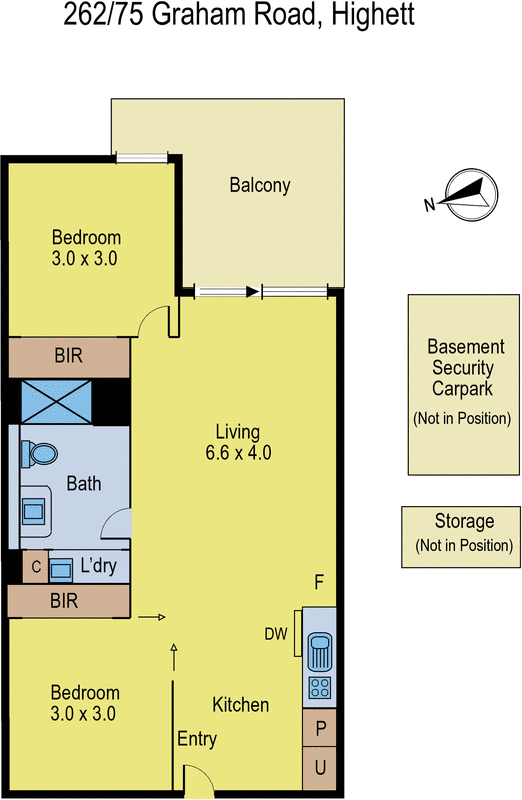 262/75 Graham Road, Highett VIC 3190 - Floorplan
