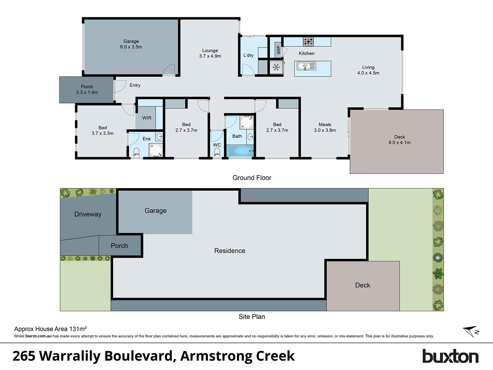 265 Warralily Boulevard, Armstrong Creek VIC 3217 - Floorplan