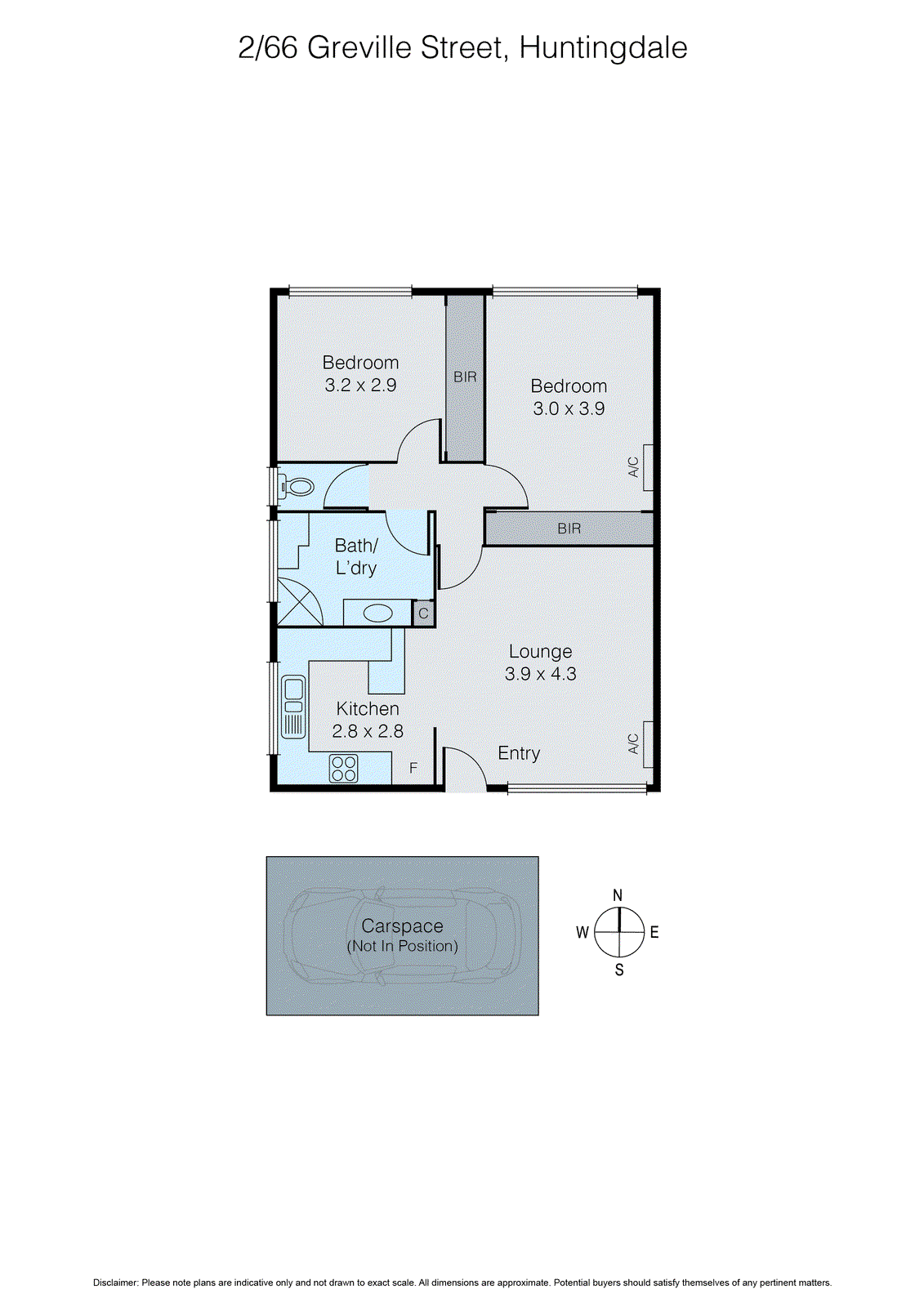 2/66 Greville Street, Huntingdale VIC 3166 - Floorplan
