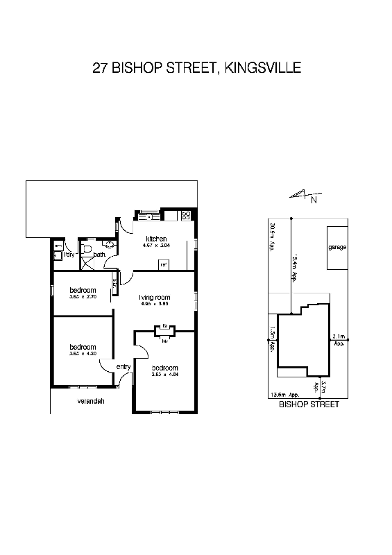 27 Bishop Street, KINGSVILLE VIC 3012 - Floorplan