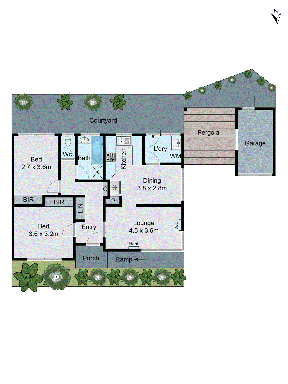 2/7 Crawford Road, Clarinda VIC 3169 - Floorplan