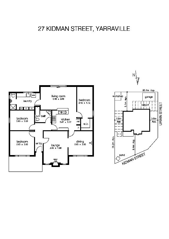 27 Kidman Street, YARRAVILLE VIC 3013 - Floorplan