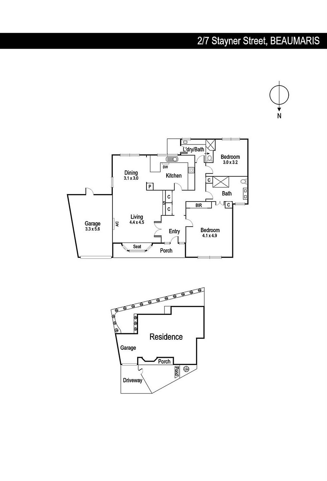 2/7 Stayner Street, Beaumaris VIC 3193 - Floorplan