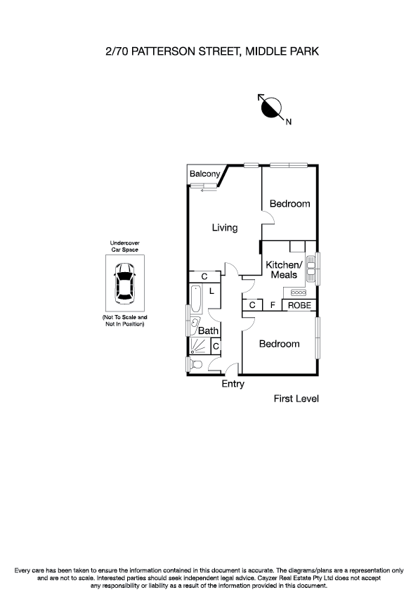 2/70 Patterson Street, MIDDLE PARK VIC 3206 - Floorplan