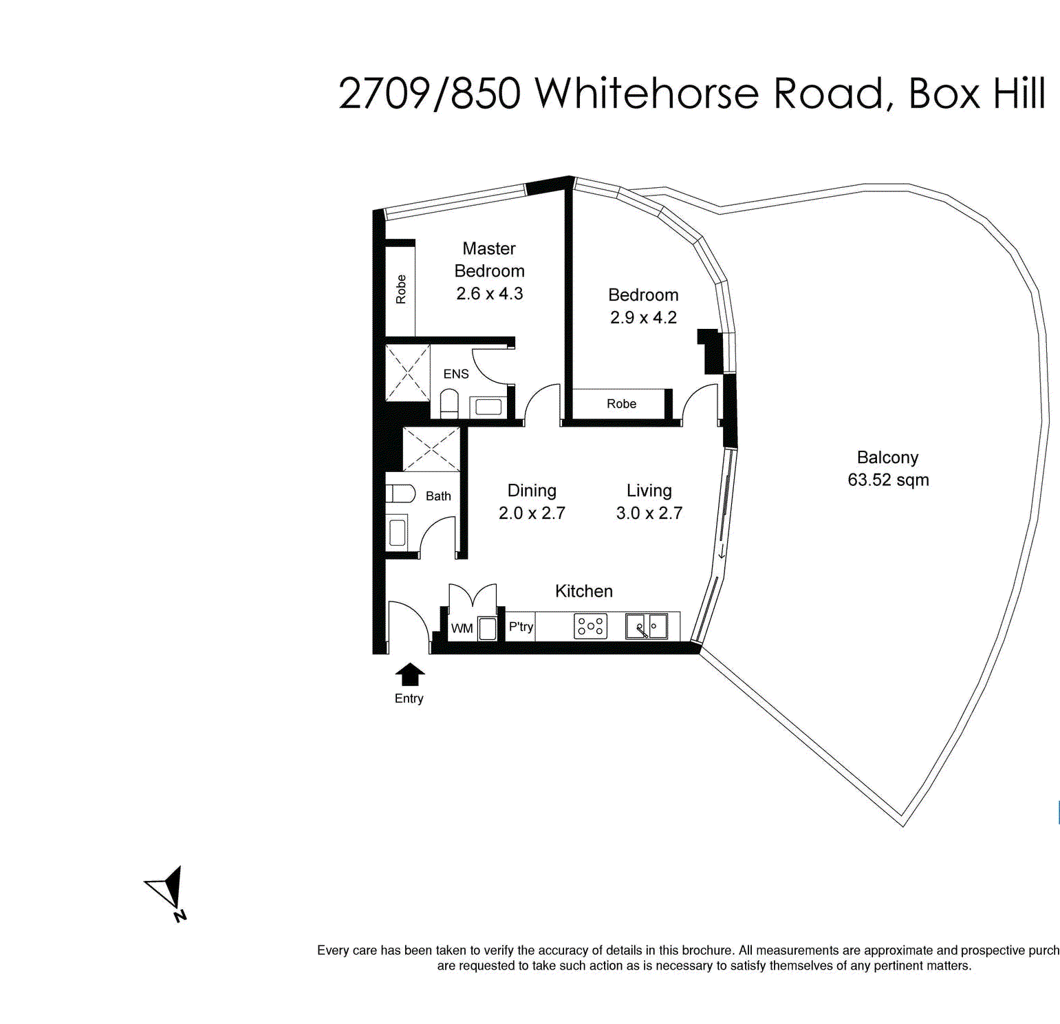2709/850 Whitehorse Road, Box Hill VIC 3128 - Floorplan