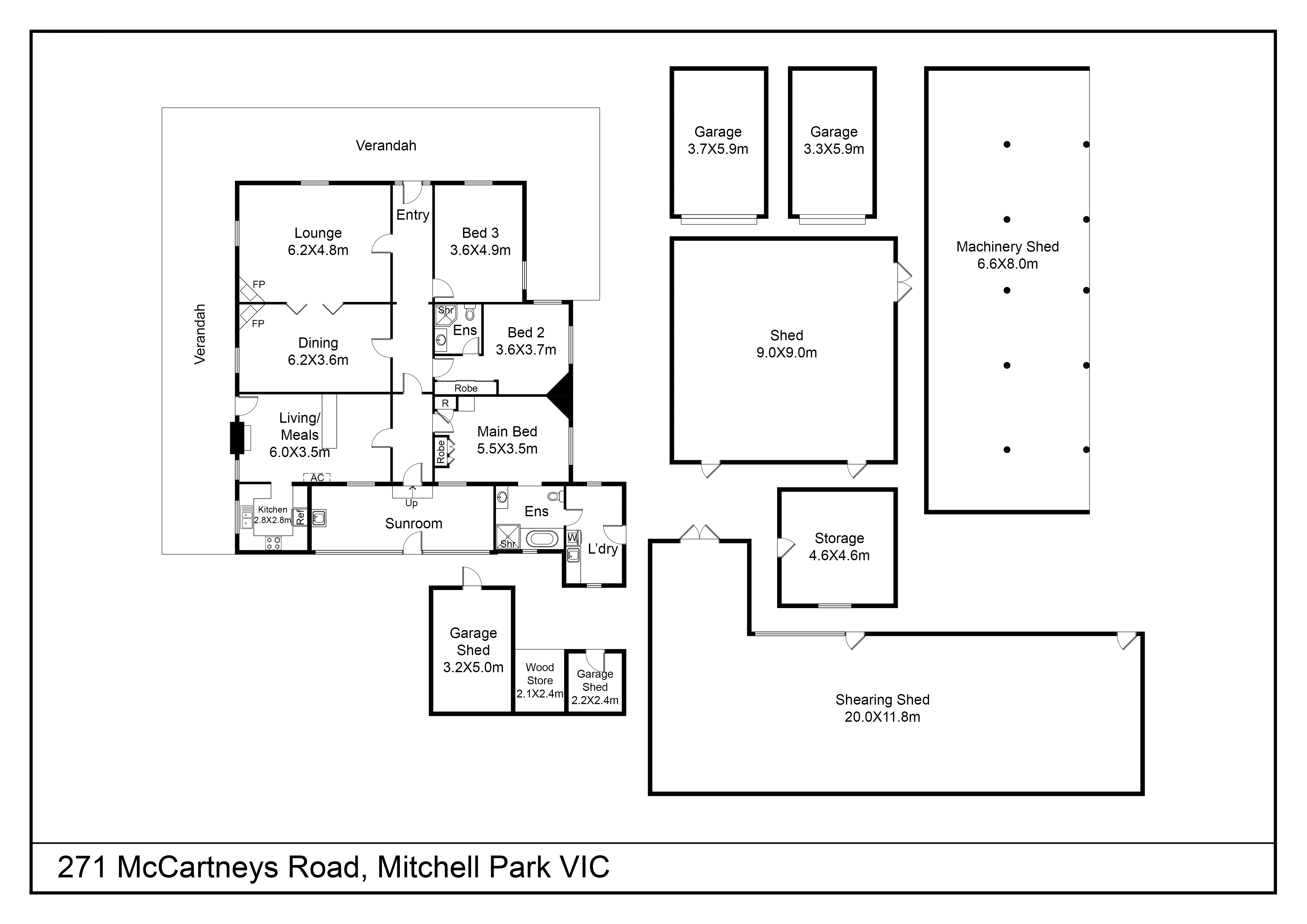 271 McCartneys Road, Mitchell Park VIC 3355 - Floorplan