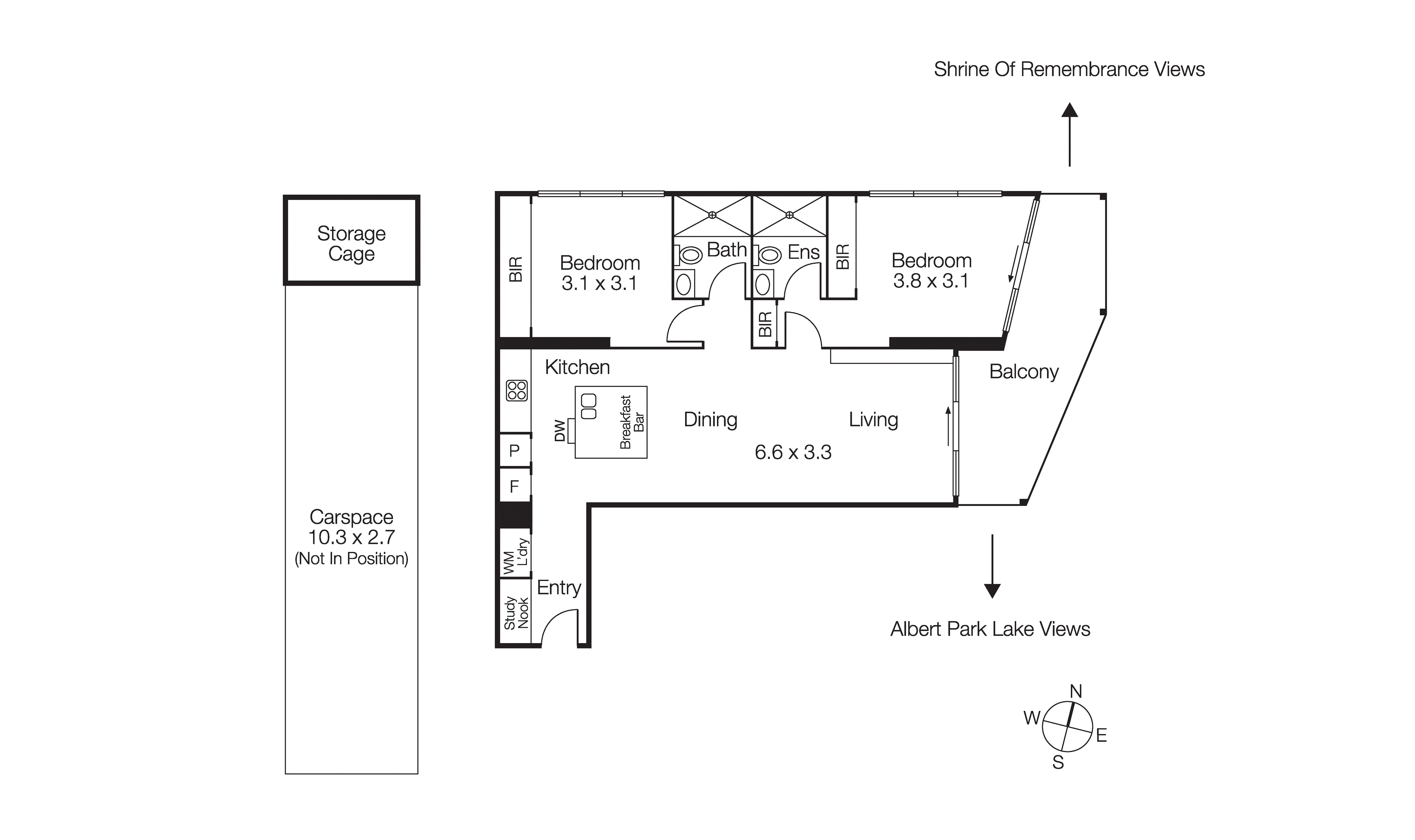 2710/50 Albert Road, South Melbourne VIC 3205 - Floorplan