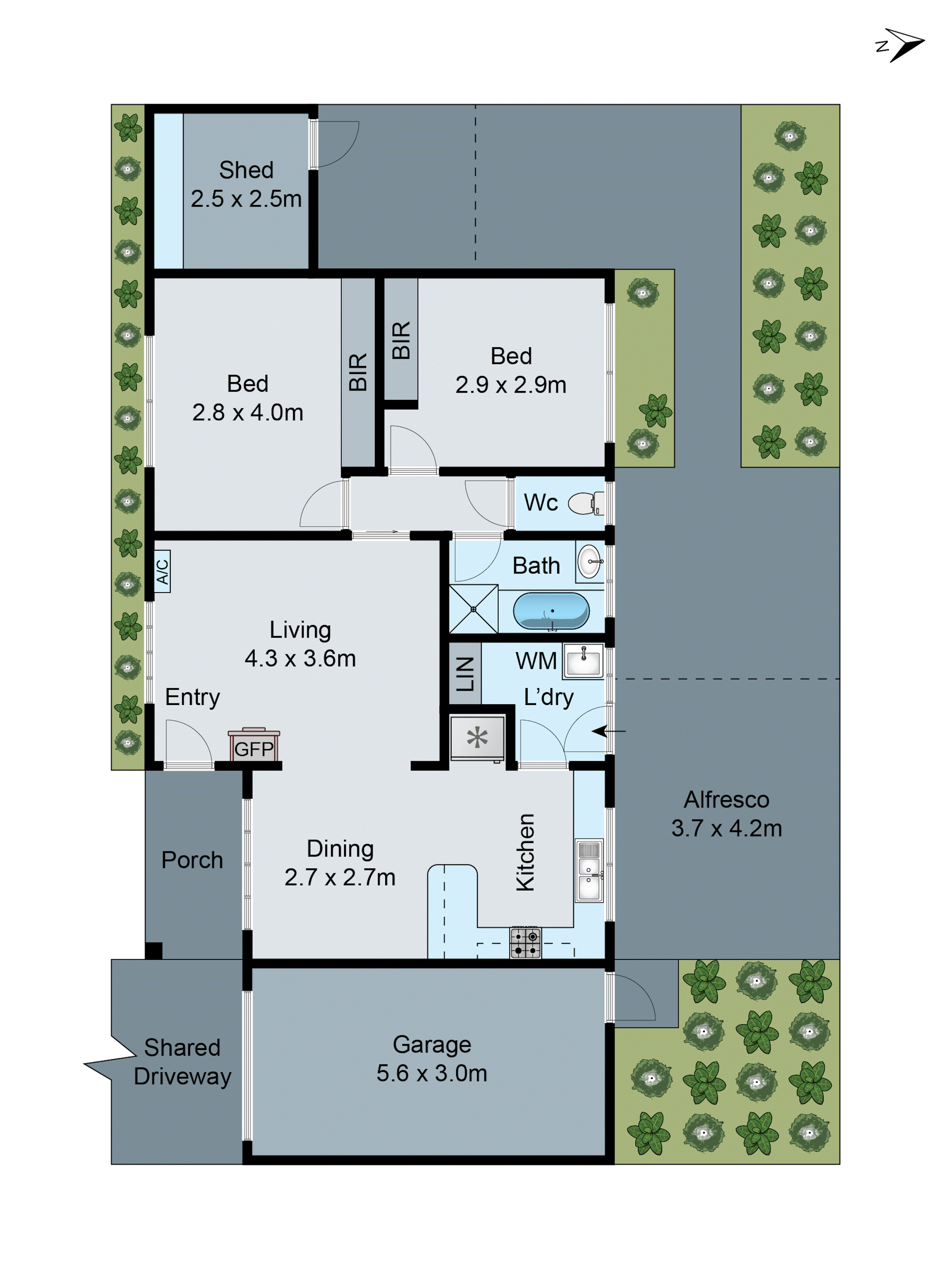 2/72-74 Greenville Drive, Grovedale VIC 3216 - Floorplan