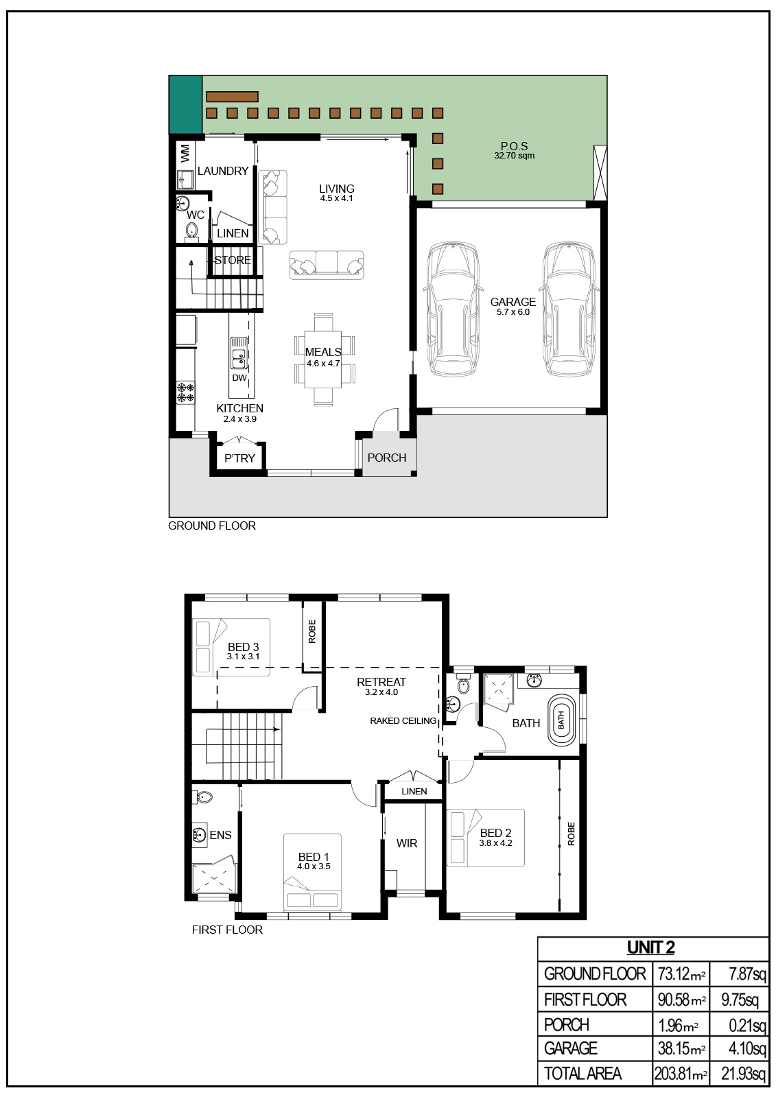 2/72-74 Vines Road, HAMLYN HEIGHTS VIC 3215 - Floorplan