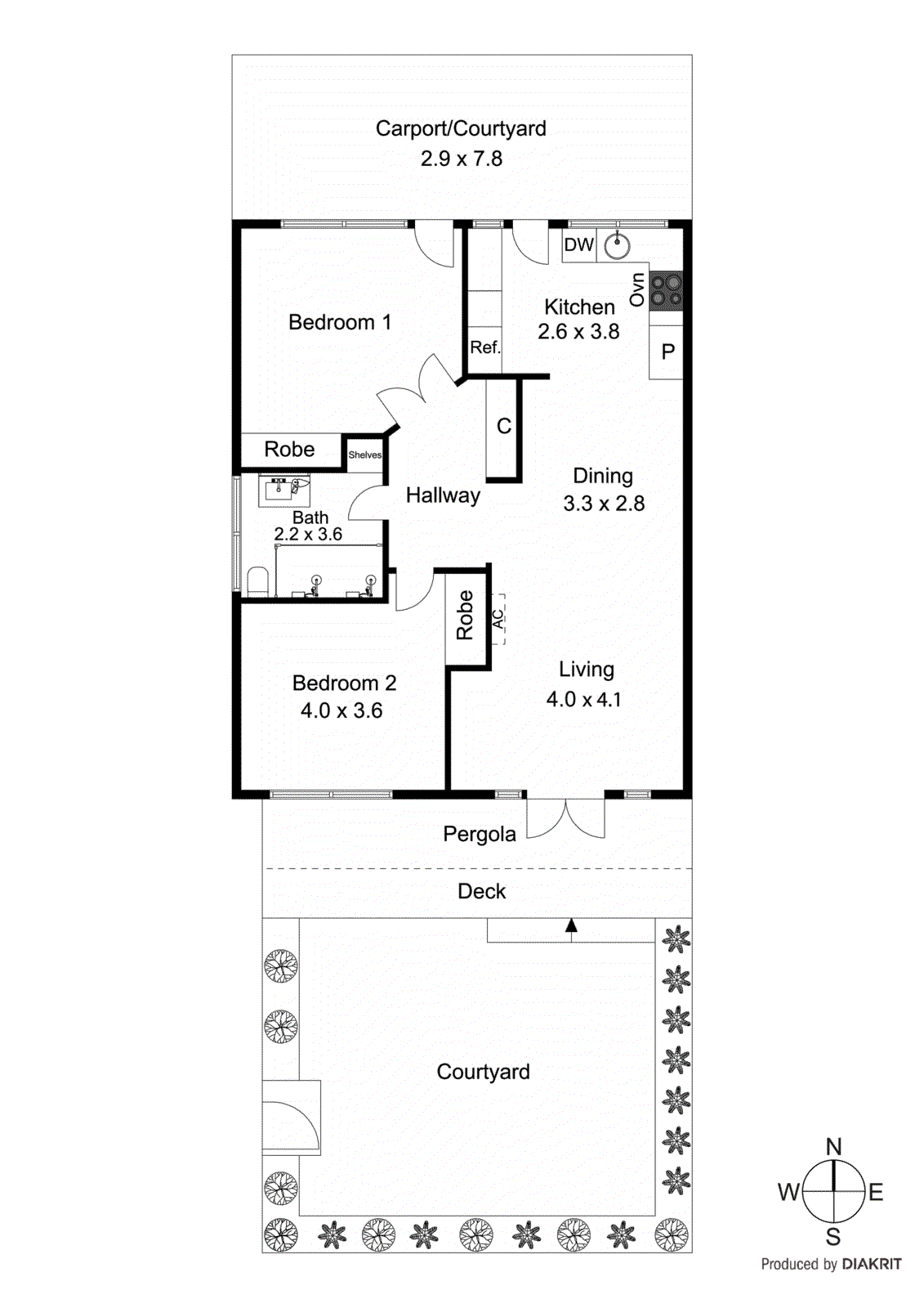 2/73 Fourth Street, Beaumaris VIC 3193 - Floorplan